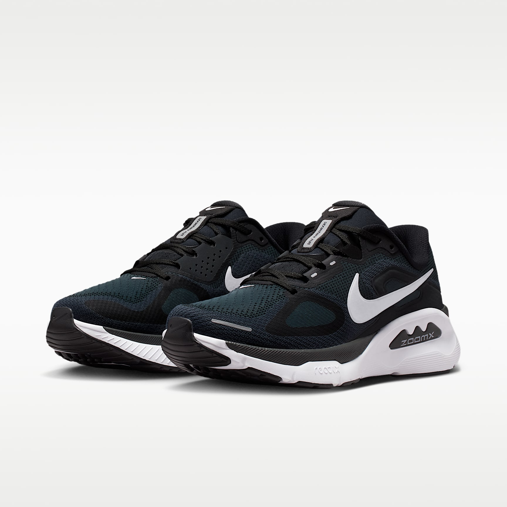 Nike Structure Plus Straßenlaufschuh (Damen) – Schwarz/Anthracite/Weiß
