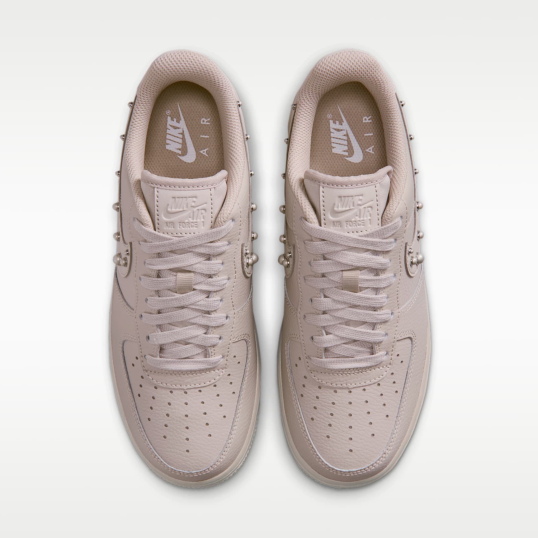 Nike Air Force 1 '07 Schuh (Damen) – Cream II/Metallic Silver/Weiß/Cream II