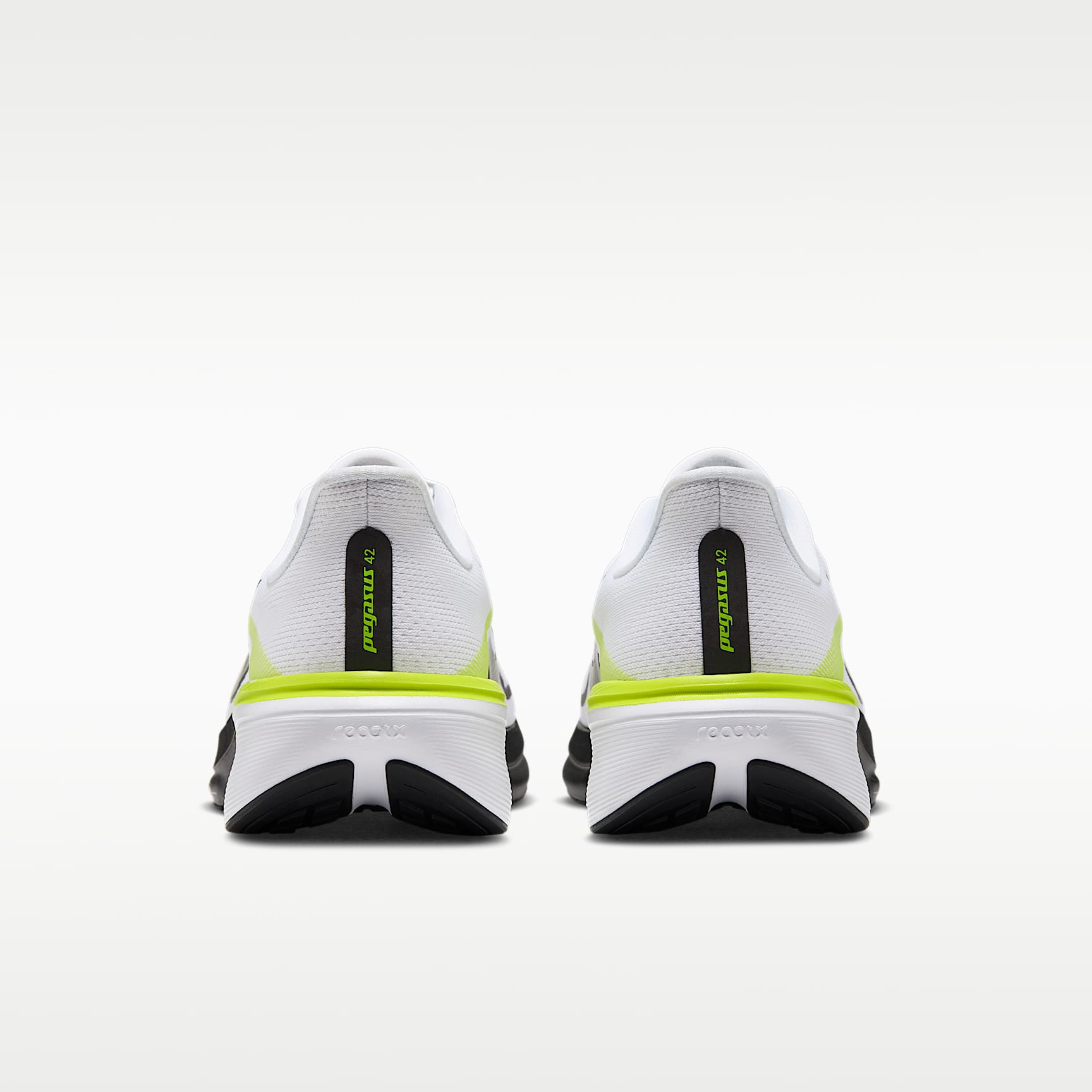 Nike Pegasus 42 Straßenlaufschuh (Herren) – Weiß/Lemon Venom/Weiß/Schwarz