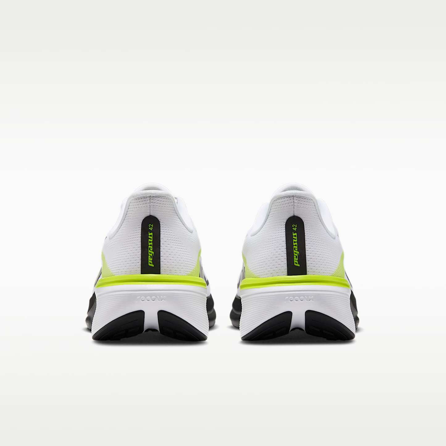 Nike Pegasus 42 Straßenlaufschuh (Herren) – Weiß/Lemon Venom/Weiß/Schwarz