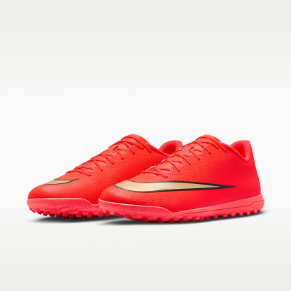 Nike Mercurial Vapor 17 Club Low-Top-Fußballschuh für Turf – Bright Crimson/Blur