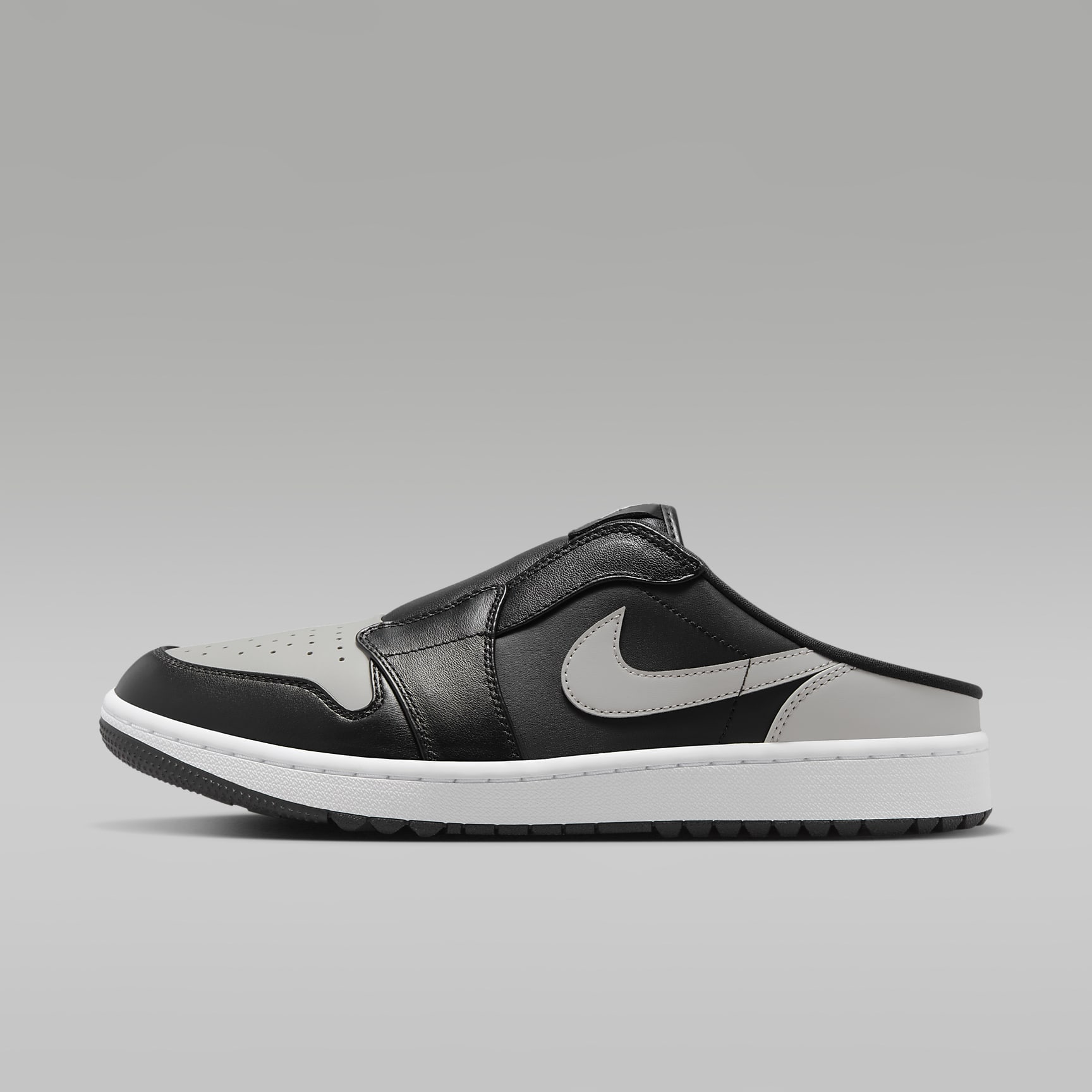 Air Jordan Mule Golfschuh – Schwarz/Weiß/Medium Grey