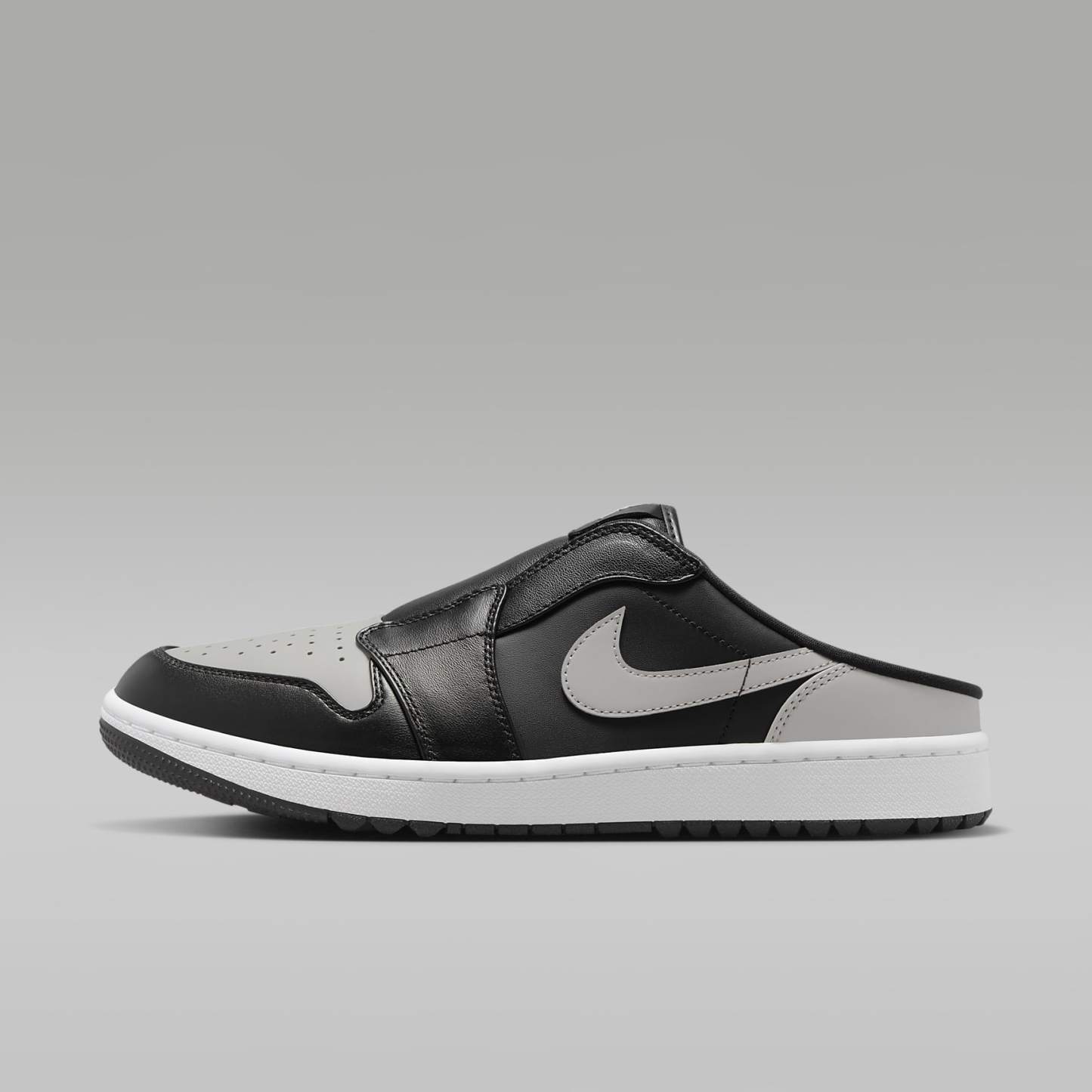 Air Jordan Mule Golfschuh – Schwarz/Weiß/Medium Grey