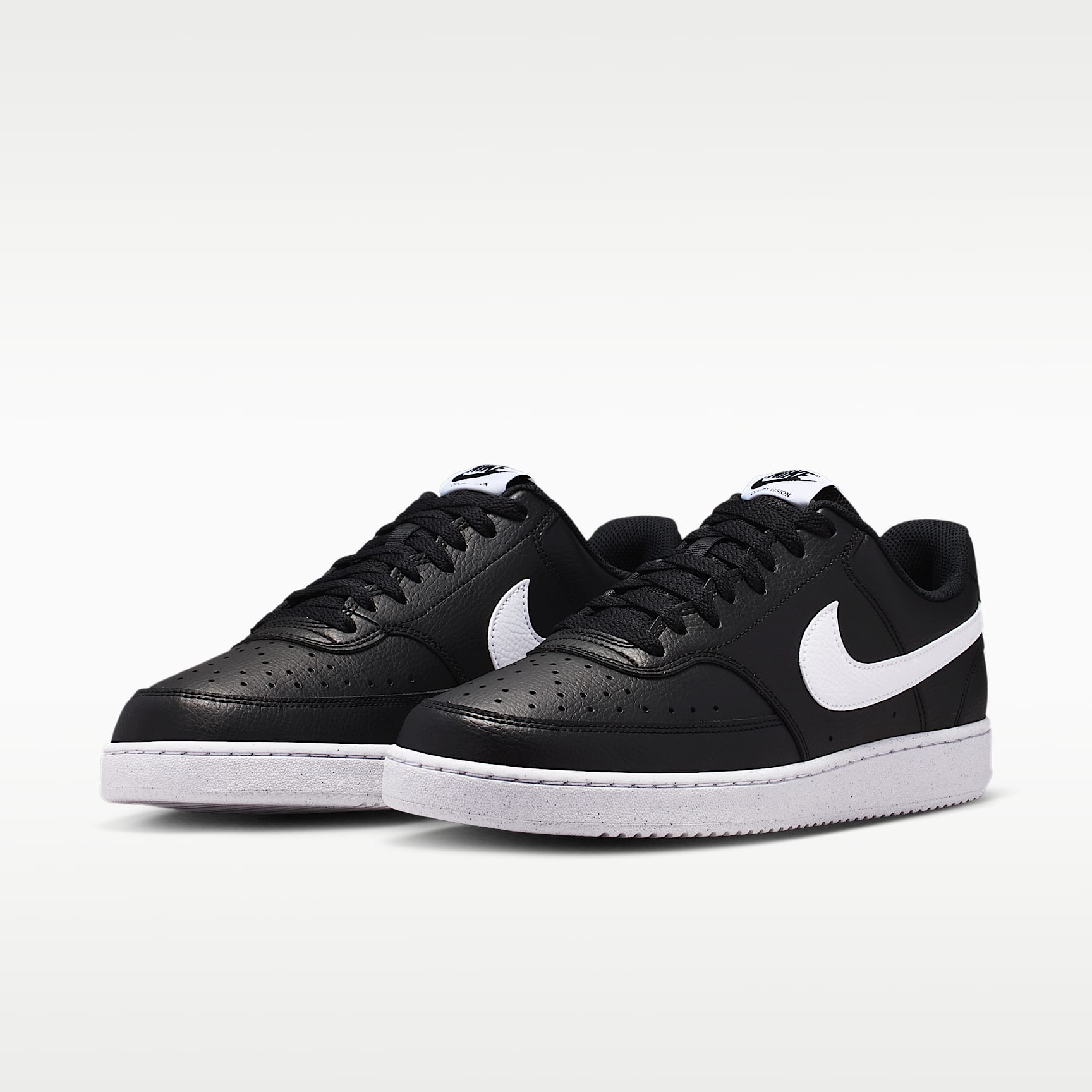 Nike Court Vision Low Next Nature Herrenschuh – Schwarz/Schwarz/Weiß