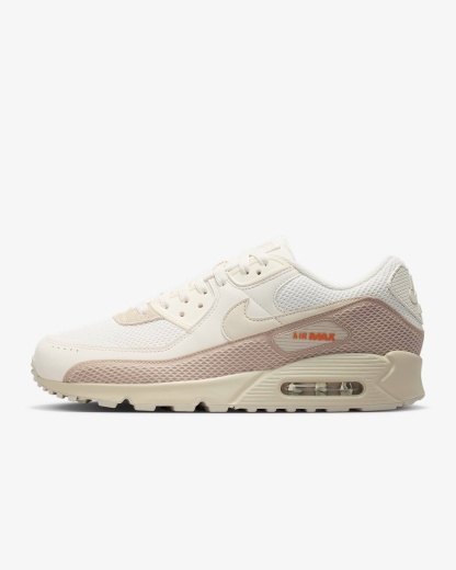 Nike Air Max 90 Premium Schuh (Herren) – Phantom/Cream II/Safety Orange/Light Orewood Brown