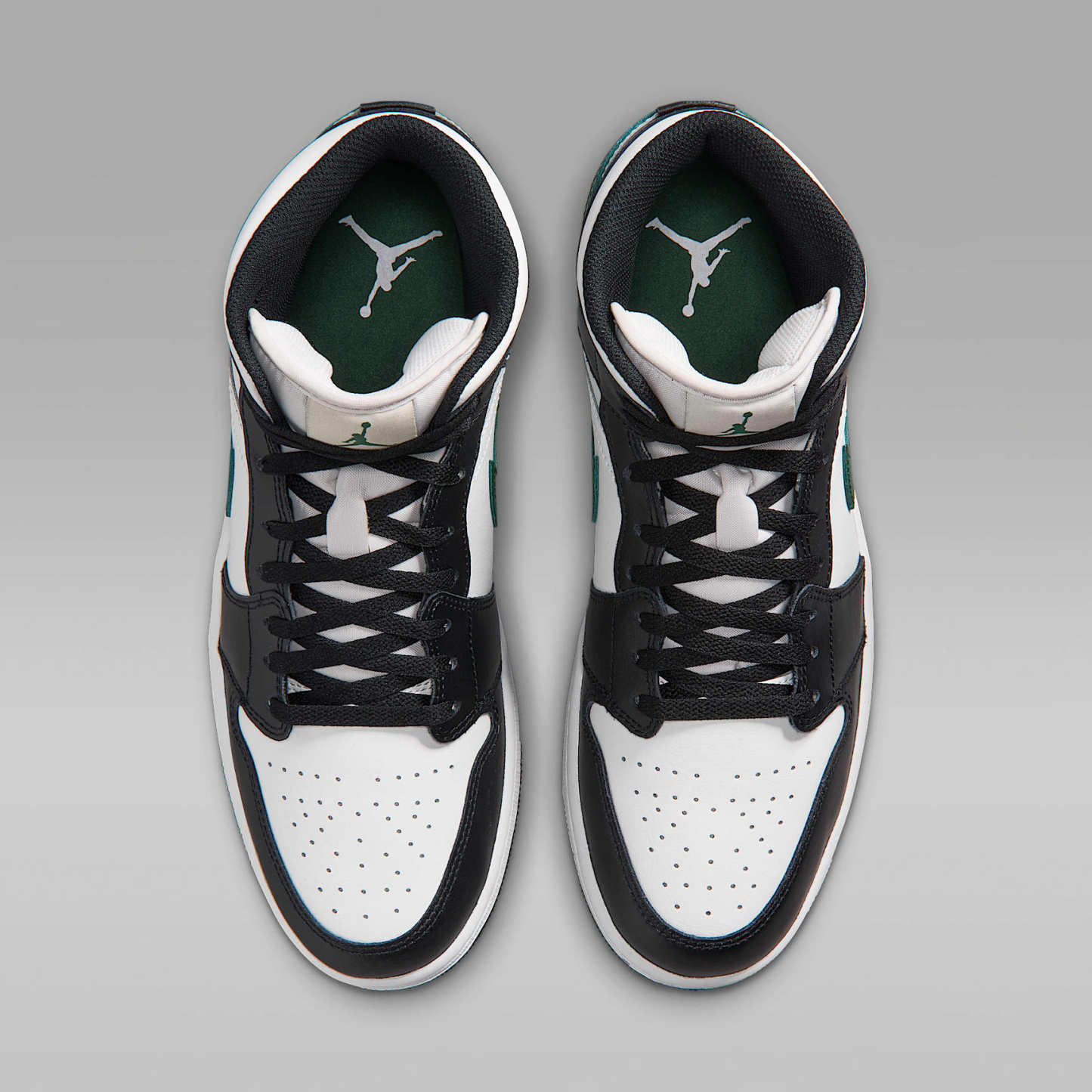 Air Jordan 1 Mid Herrenschuh – Schwarz/Gorge Green/Summit White