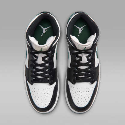Air Jordan 1 Mid Herrenschuh – Schwarz/Gorge Green/Summit White