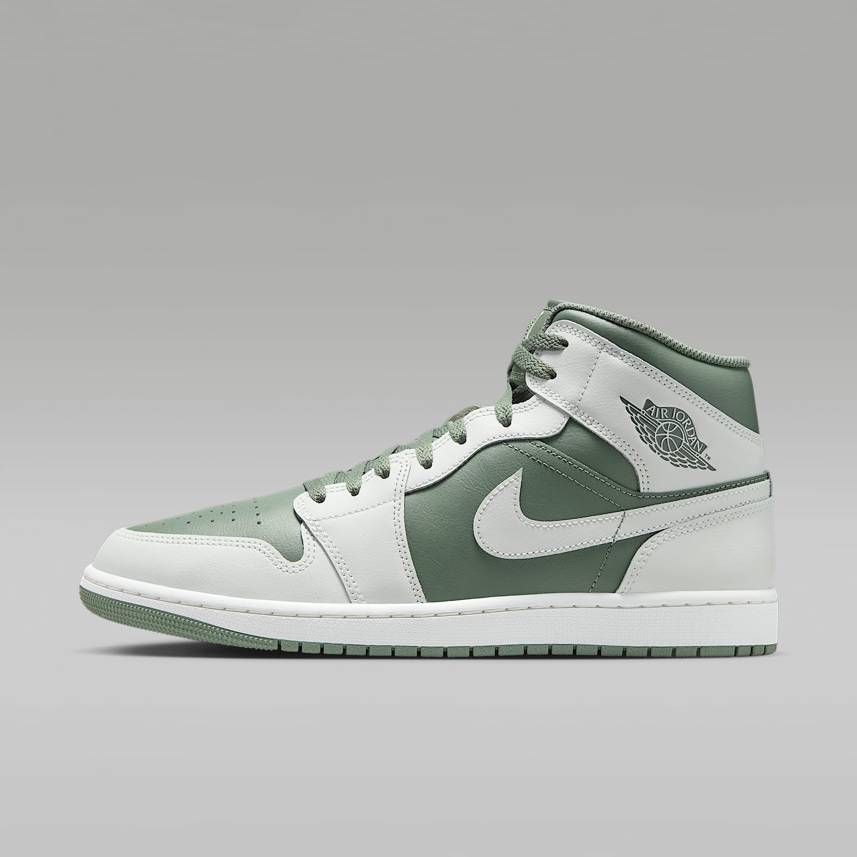 Air Jordan 1 Mid Herrenschuh – Summit White/Vintage Lichen