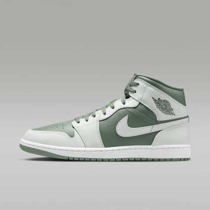 Air Jordan 1 Mid Herrenschuh – Summit White/Vintage Lichen
