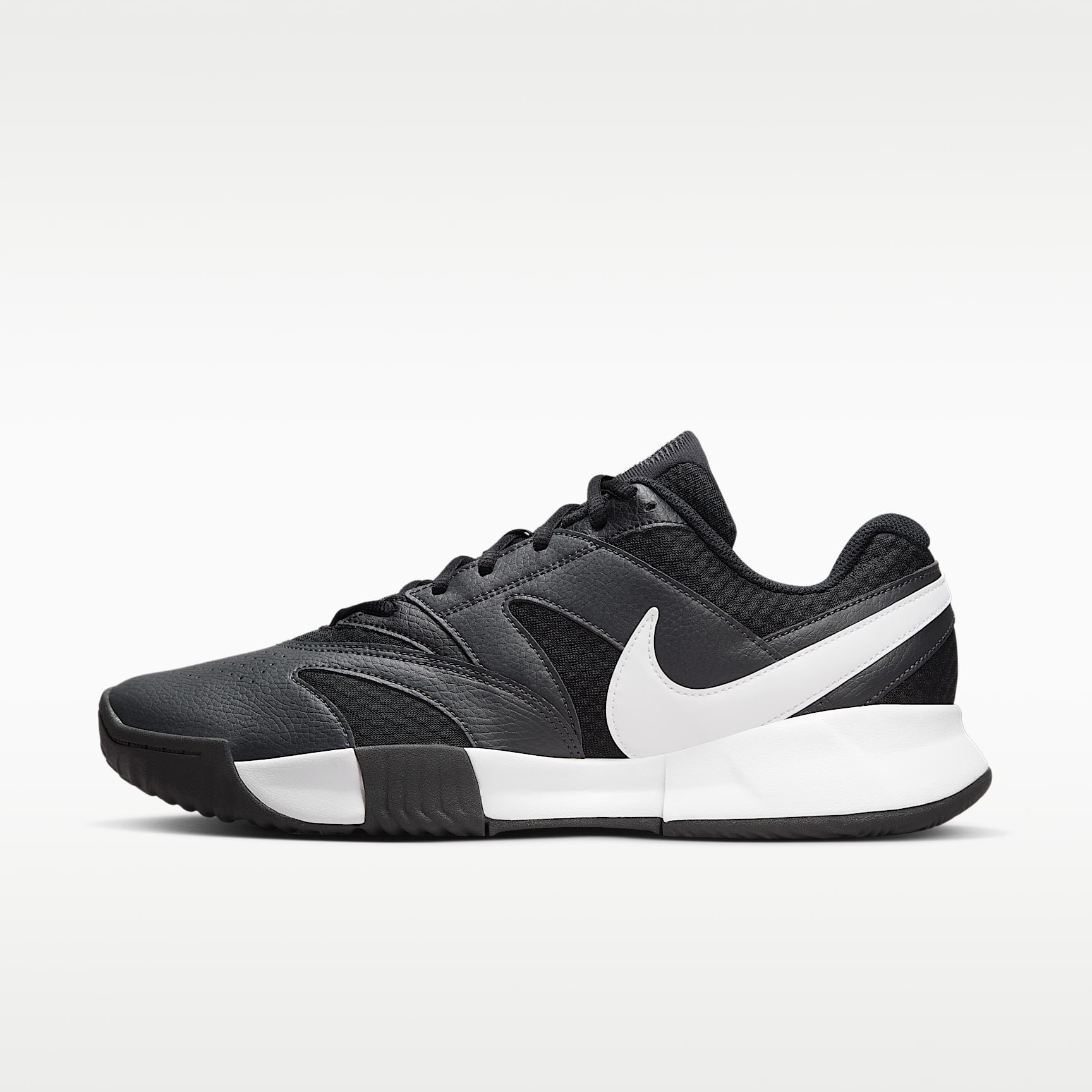 NikeCourt Lite 4 Herren-Tennisschuh für Sandplätze – Schwarz/Anthracite/Weiß
