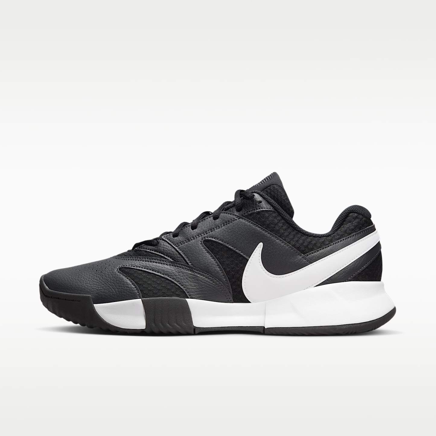 NikeCourt Lite 4 Herren-Tennisschuh für Sandplätze – Schwarz/Anthracite/Weiß