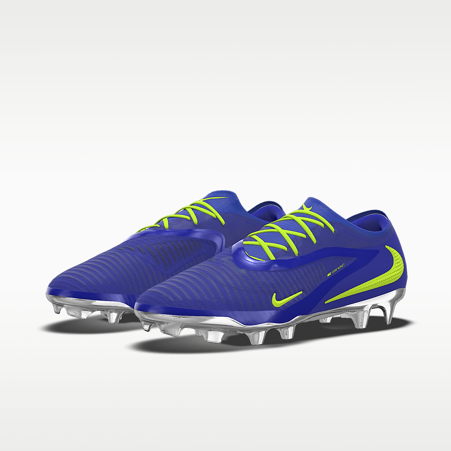 Nike Phantom 6 Low Elite By You personalisierbarer Fußballschuh für normalen Rasen – Racer Blue/Racer Blue/Multi-Color [7102227565]