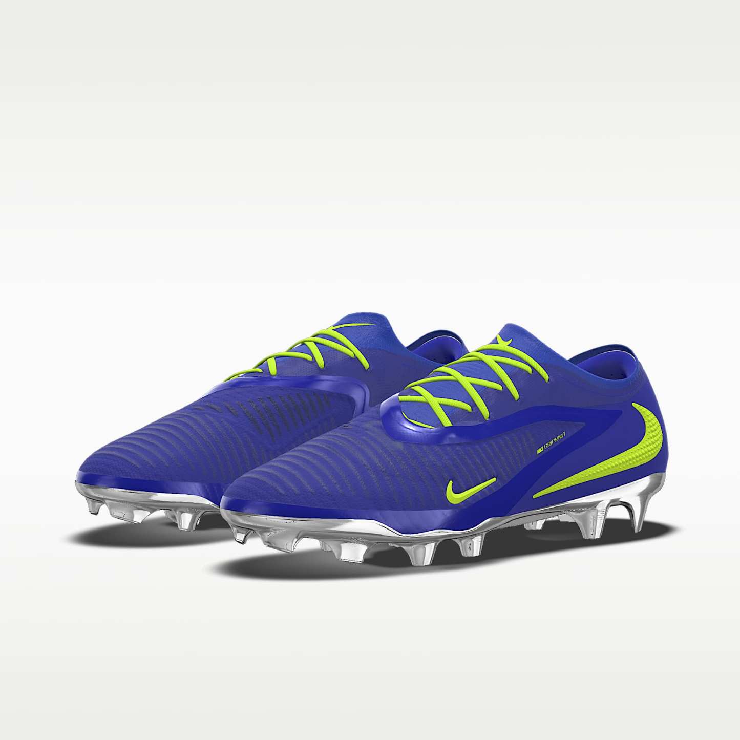 Nike Phantom 6 Low Elite By You personalisierbarer Fußballschuh für normalen Rasen – Racer Blue/Racer Blue/Multi-Color [7102227565]