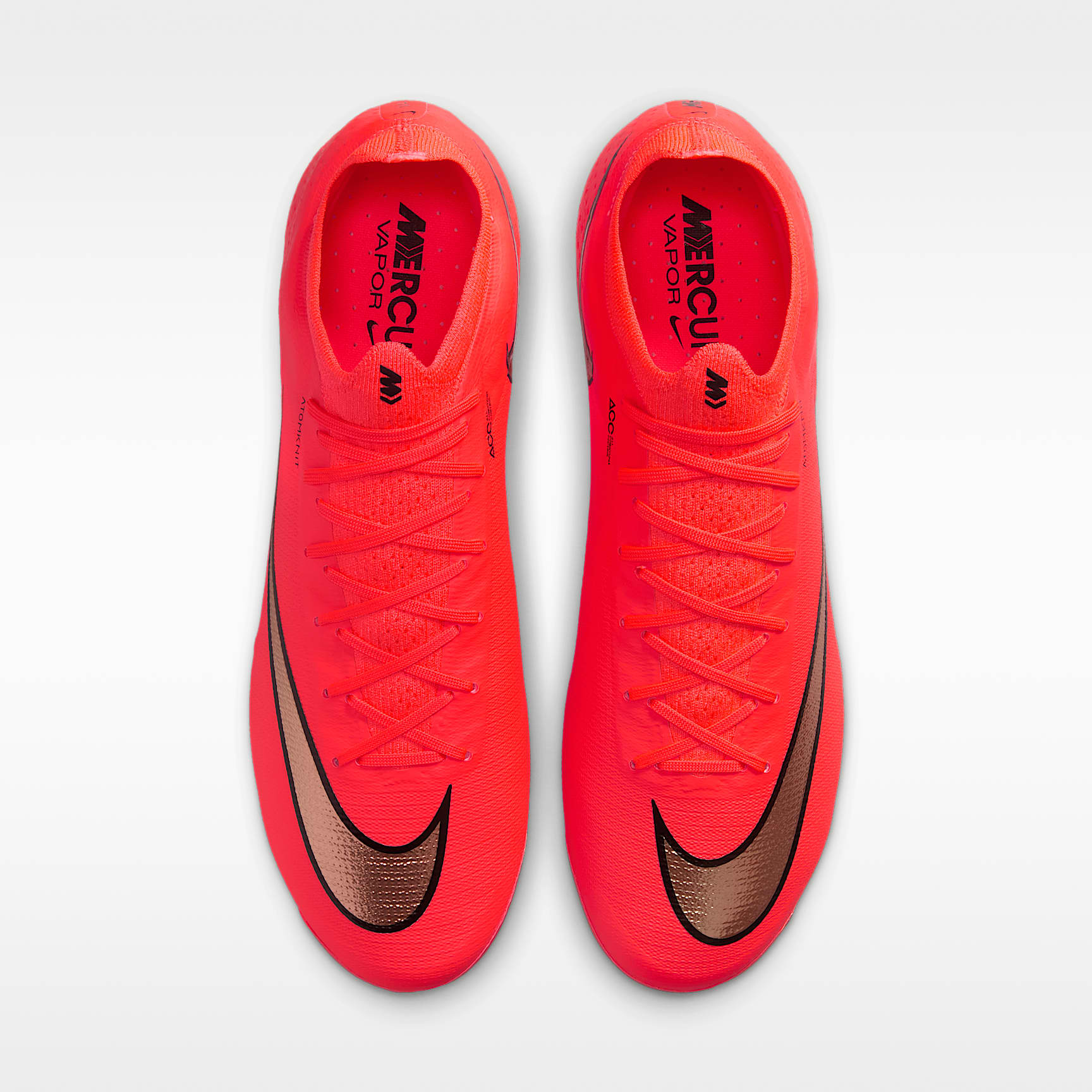 Nike Mercurial Vapor 17 Elite Low-Top-Fußballschuh für weichen Rasen – Bright Crimson/Blur