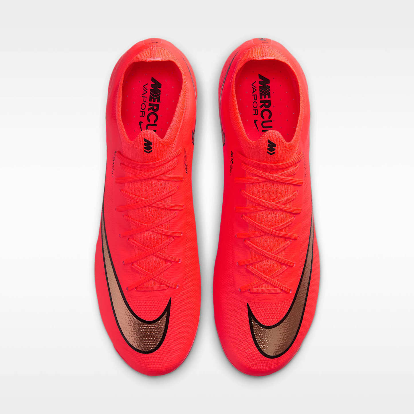 Nike Mercurial Vapor 17 Elite Low-Top-Fußballschuh für weichen Rasen – Bright Crimson/Blur