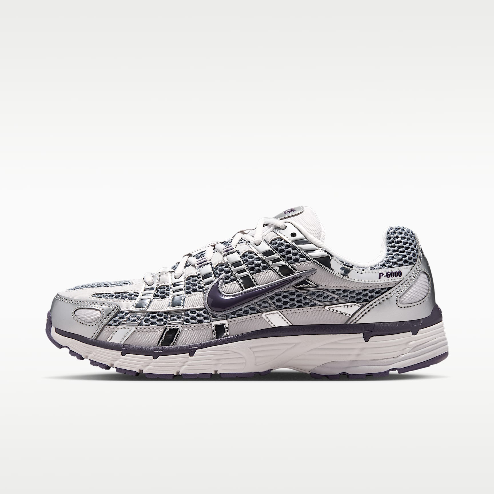 Nike P-6000 Schuh (Damen) – Vast Grey/Metallic Silver/Stealth/Dark Raisin