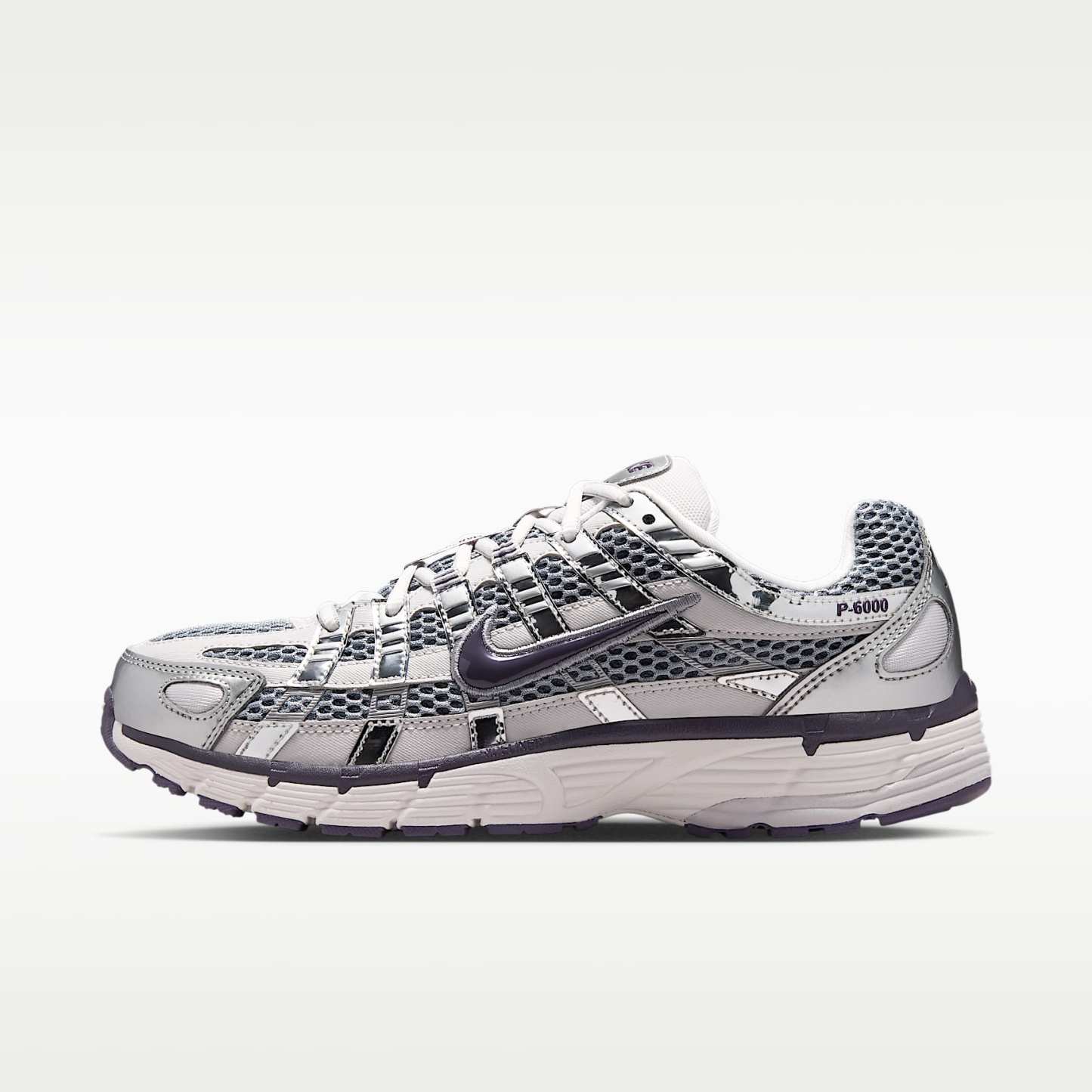 Nike P-6000 Schuh (Damen) – Vast Grey/Metallic Silver/Stealth/Dark Raisin