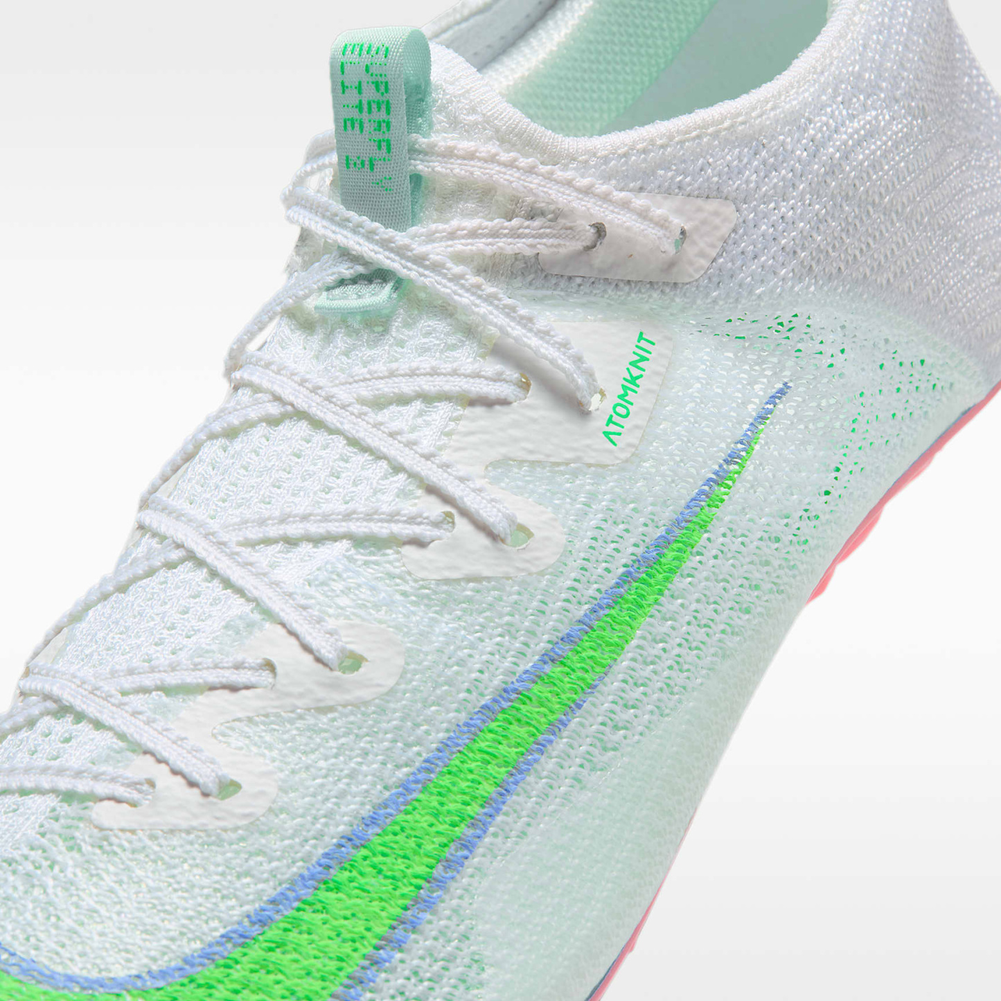 Nike Zoom Superfly Elite 2 Sprint-Spikes – Summit White/Aluminum/Atomic Pink/Electro Green