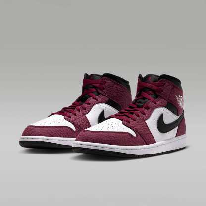 Air Jordan 1 Mid SE Schuh (Herren) – Team Red/Schwarz/Dark Team Red/Weiß
