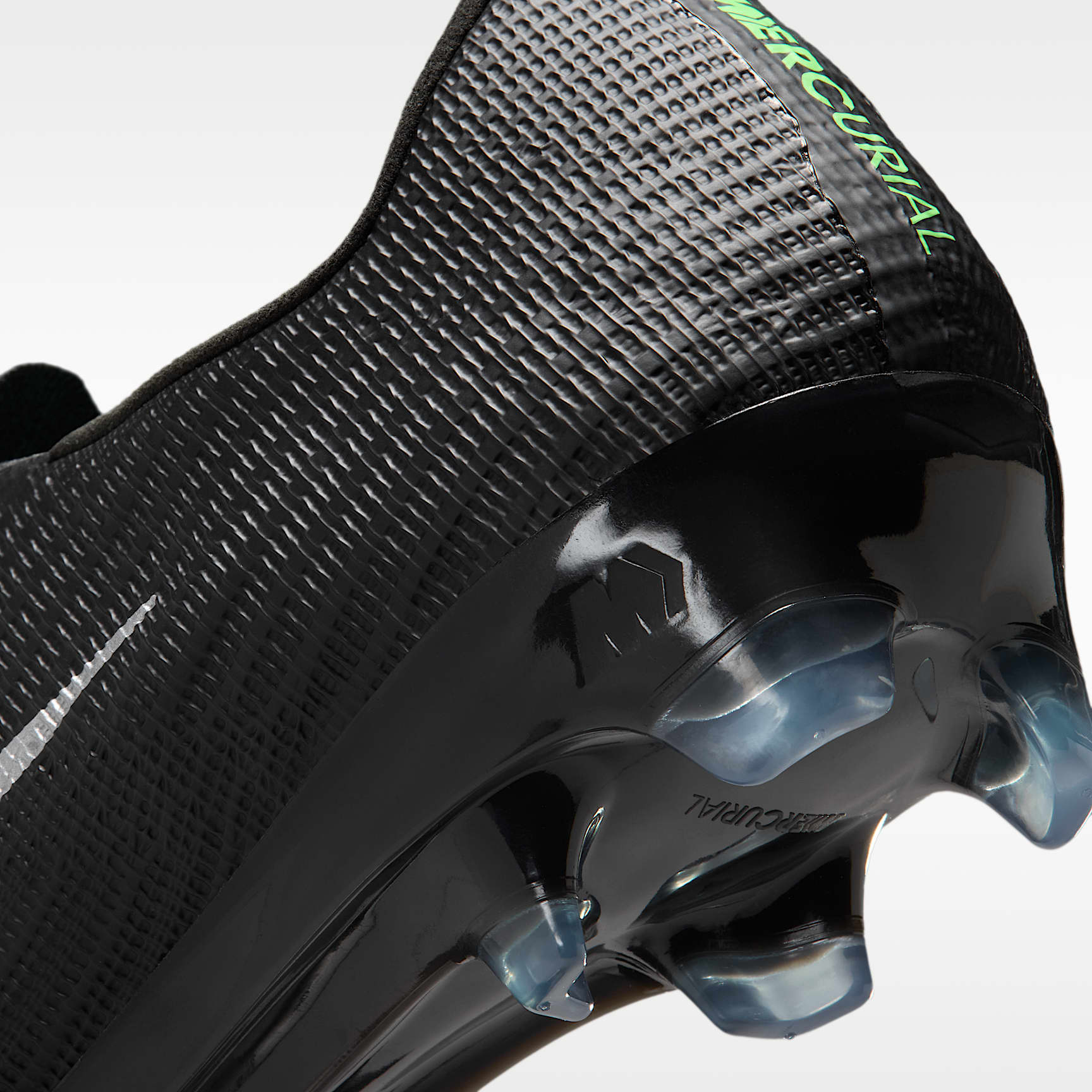 Nike Mercurial Superfly 11 Elite Low-Top-Fußballschuh für normalen Rasen – Schwarz/Schwarz/Illusion Green