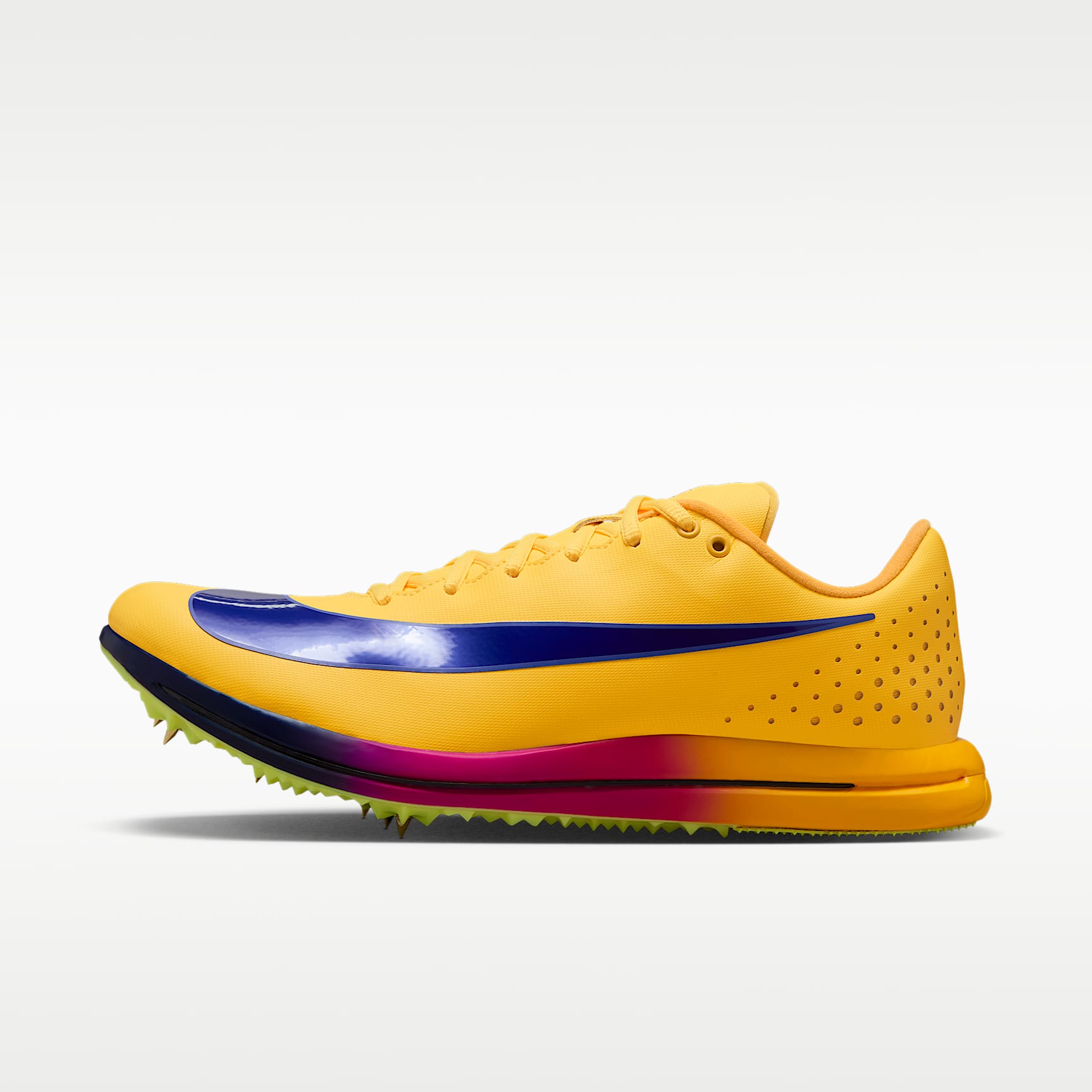 Nike Triple Jump Elite 3 Sprung-Spike für Leichtathletik – Citron Pulse/Volt Ice/Vivid Purple/Indigo Burst