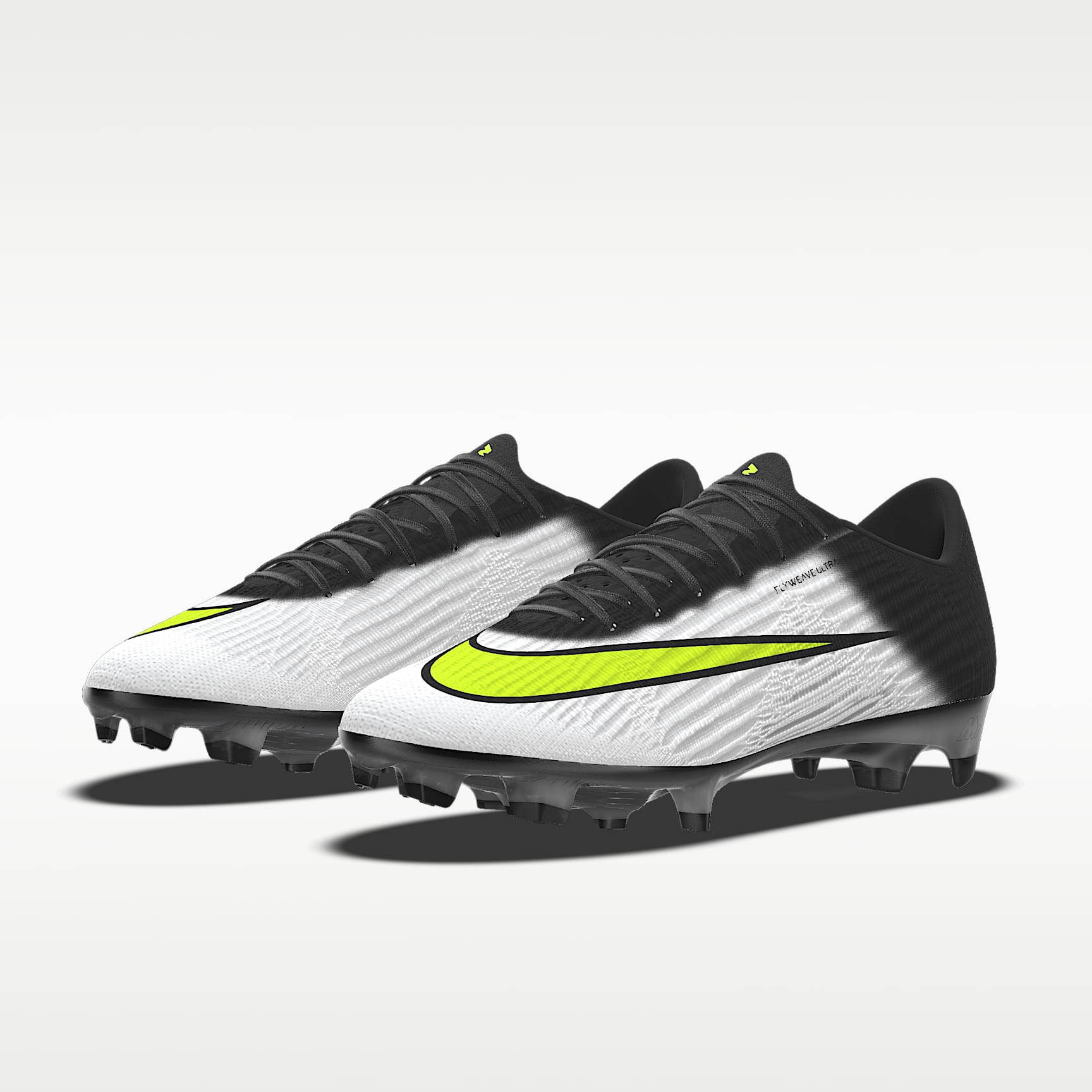 Nike Mercurial Superfly 11 Elite By You personalisierbarer Low-Top-Fußballschuh für normalen Rasen – Schwarz/Schwarz