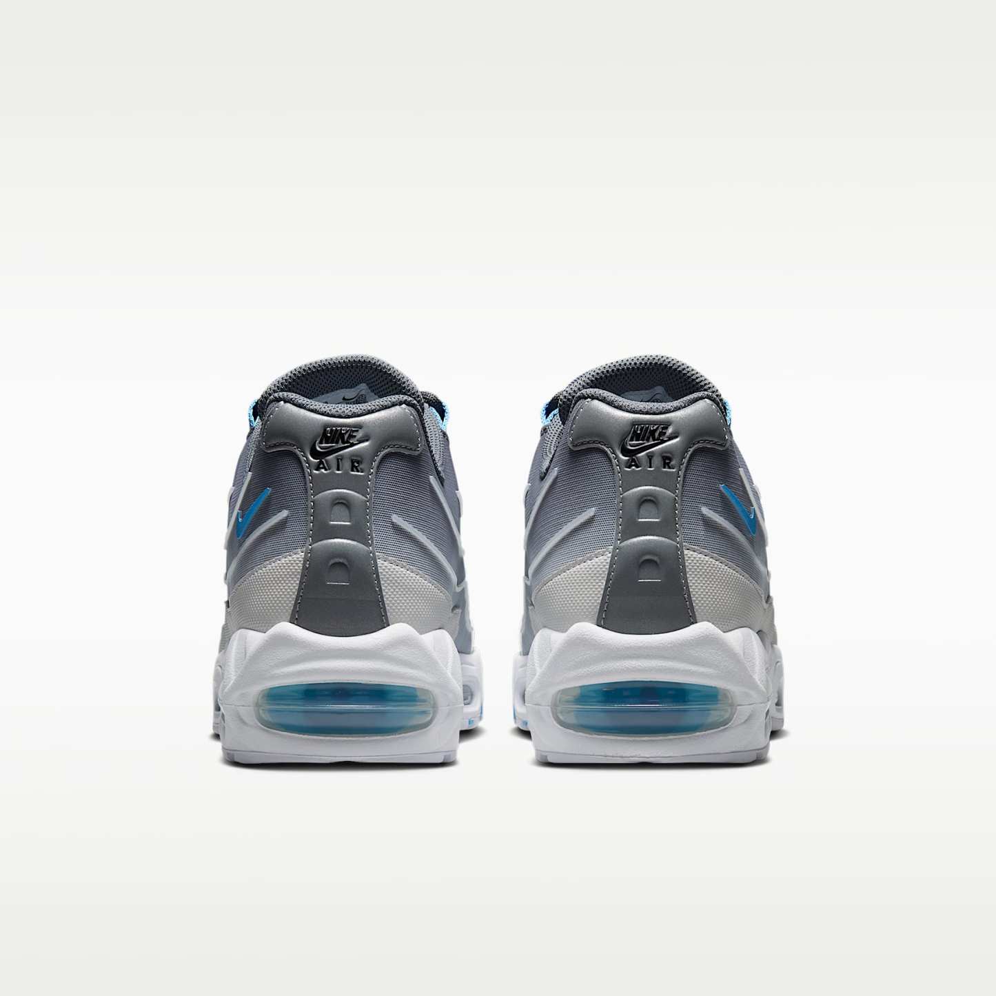 Nike Air Max 95 Big Bubble Tech Schuh (Herren) – Smoke Grey/Weiß/Schwarz/Football Blue