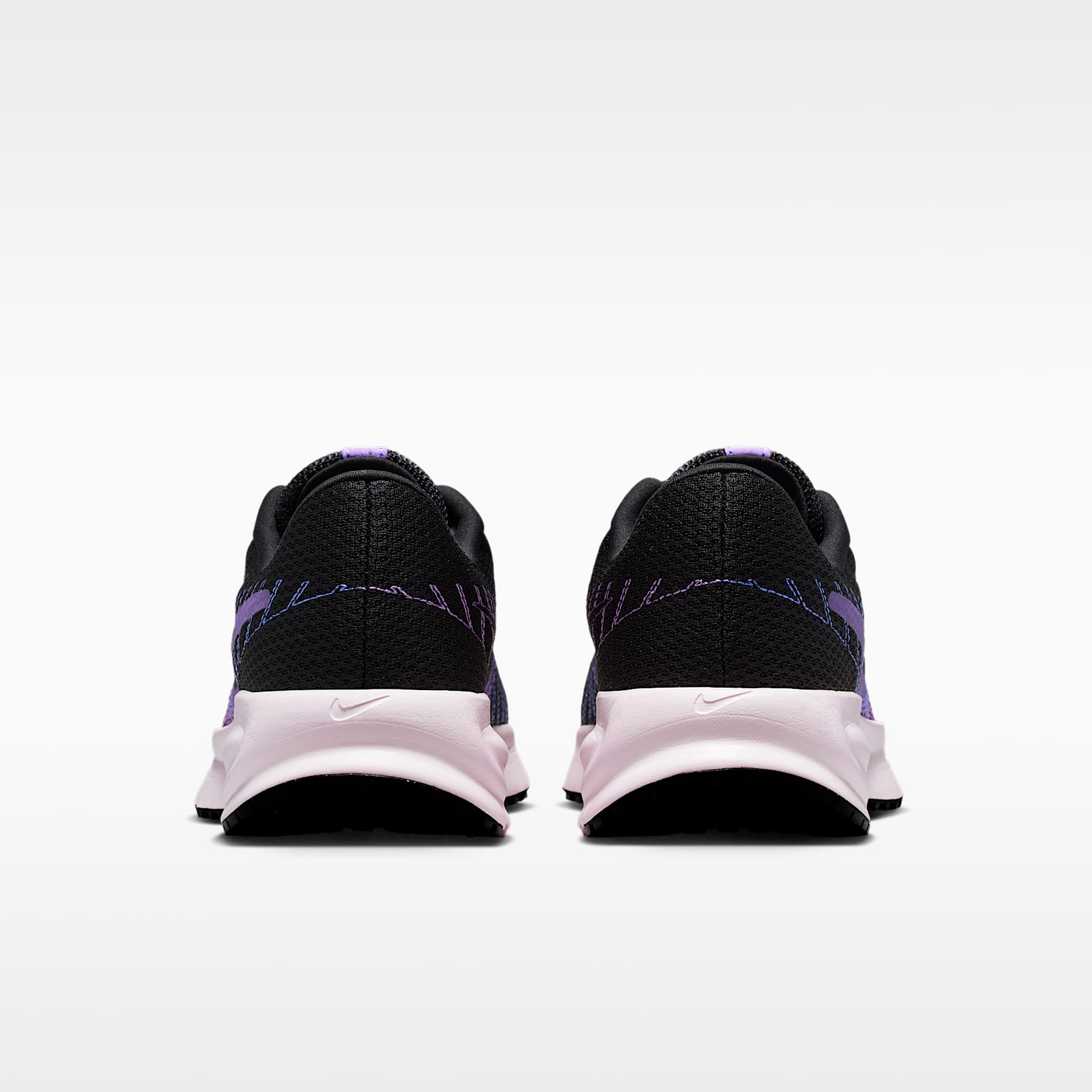 Nike Run Defy Straßenlaufschuh (Damen) – Schwarz/Bright Violet/Sapphire/Schwarz