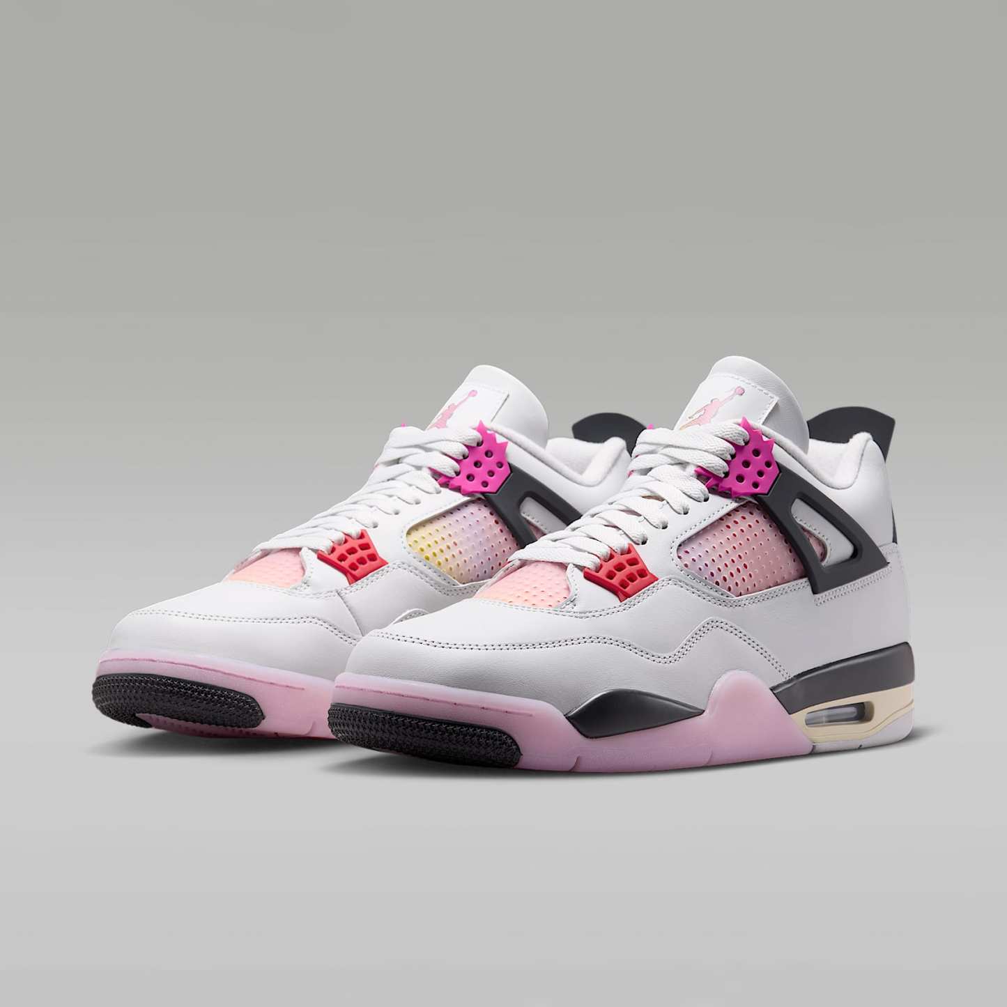 Air Jordan 4 Retro "Comic" Schuh (Herren) – Off White/Anthracite/Fire Pink