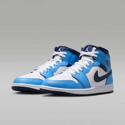 Air Jordan 1 Mid Herrenschuh – University Blue/Weiß/Sail/Midnight Navy