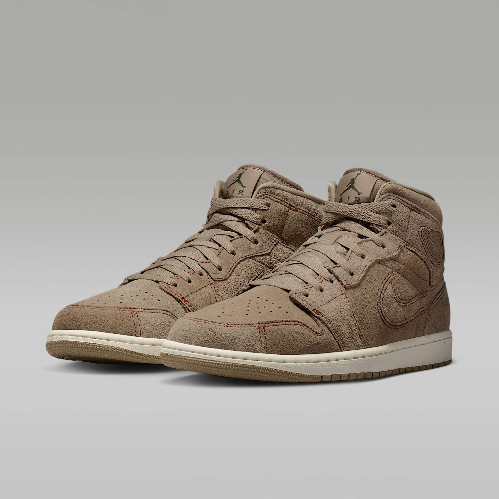 Air Jordan 1 Mid SE Craft Herrenschuh – Khaki/Pecan/Cargo Khaki/Khaki