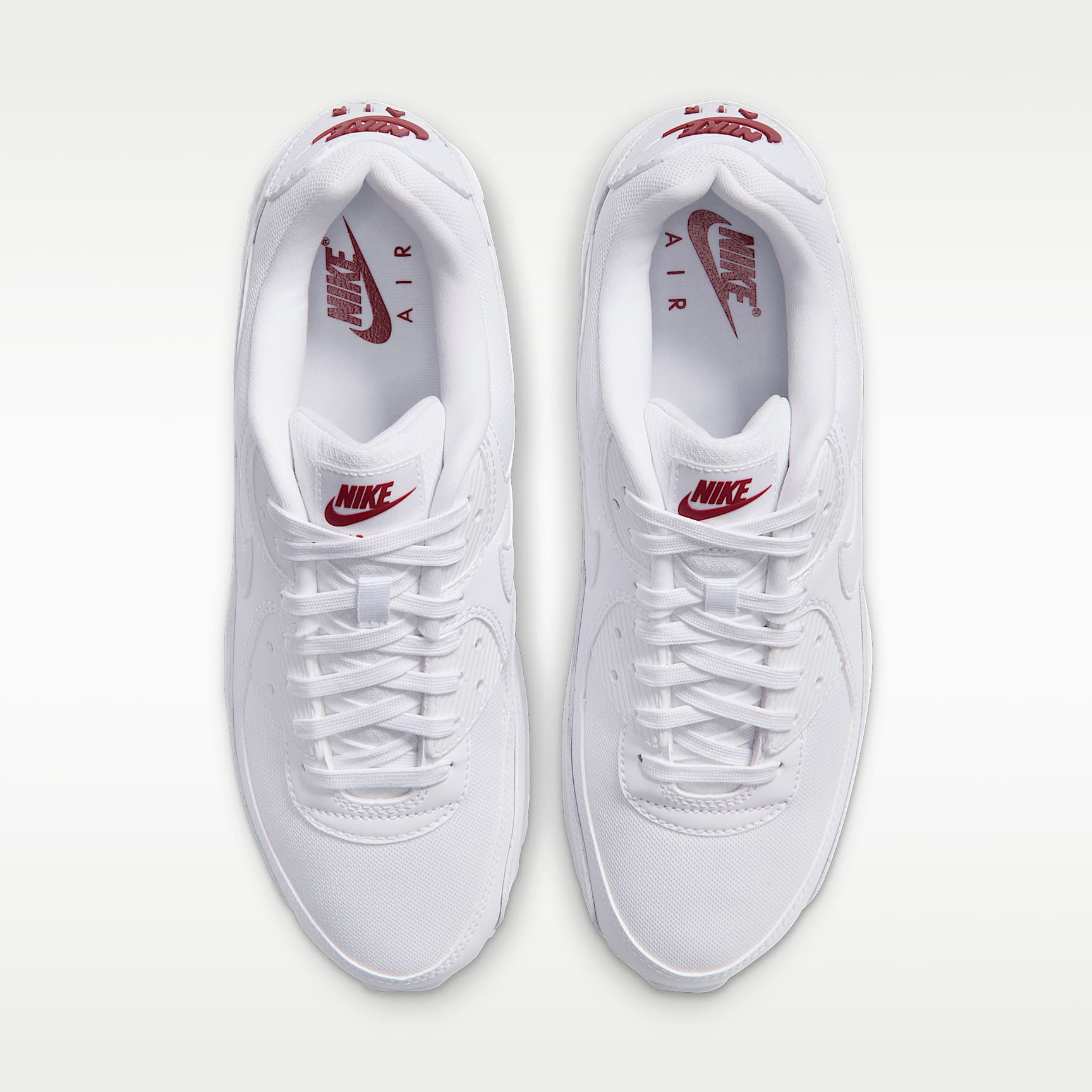 Nike Air Max 90 Schuh (Herren) – Weiß/Tough Red/Weiß