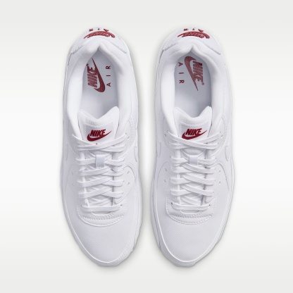 Nike Air Max 90 Schuh (Herren) – Weiß/Tough Red/Weiß