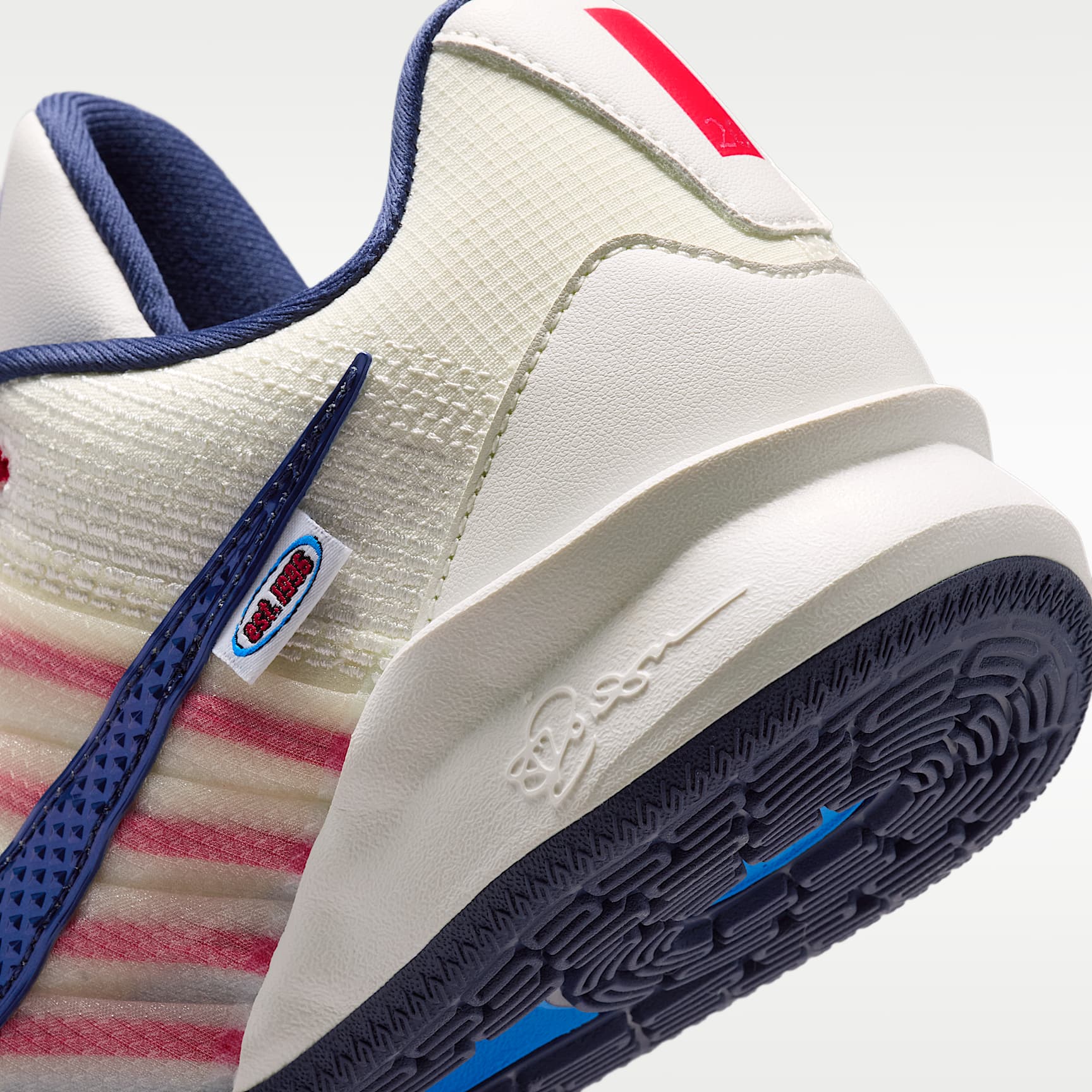 Sabrina 3 "WNBA 30th" Basketballschuh – Sail/Atom Red/Photo Blue/Team Navy
