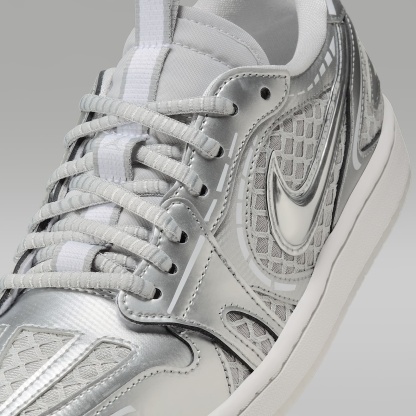 Air Jordan 1 Low Method of Make Schuh (Damen) – Neutral Grey/Weiß/Pewter Grey/Metallic Silver