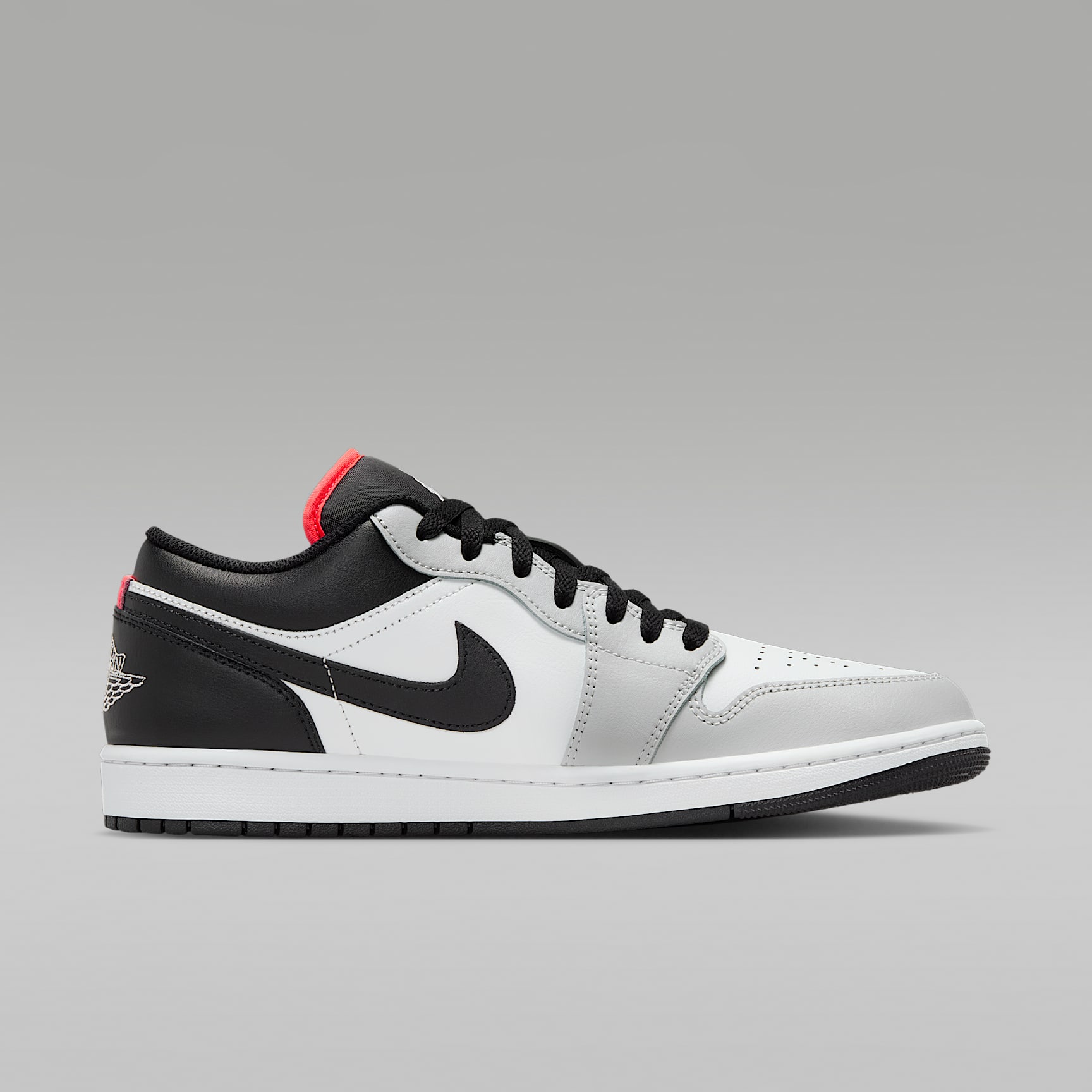 Air Jordan 1 Low Herrenschuh – Neutral Grey/Summit White/Infrared 23/Schwarz