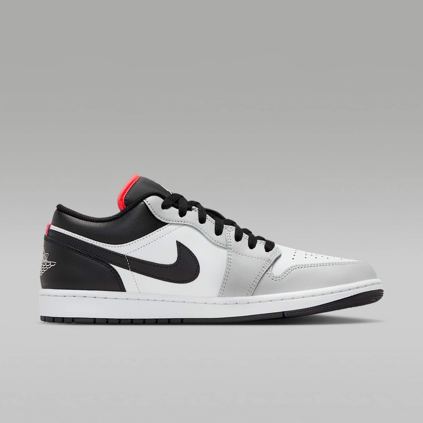Air Jordan 1 Low Herrenschuh – Neutral Grey/Summit White/Infrared 23/Schwarz