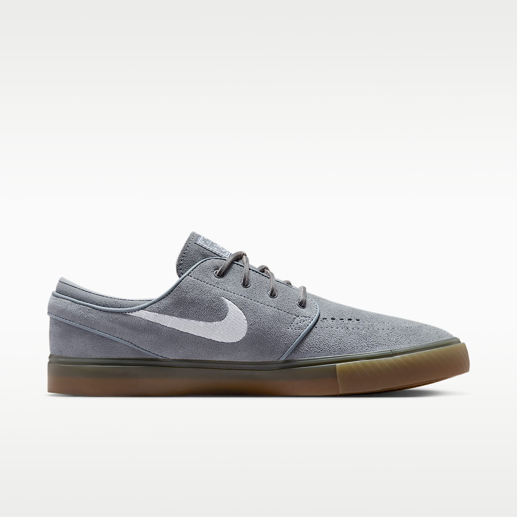Nike SB Zoom Janoski OG+ Skateschuh – Cool Grey/Cool Grey/Gum Light Brown/Weiß