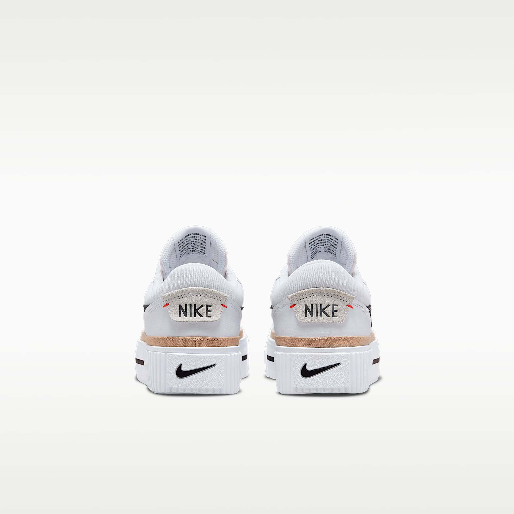 Nike Court Legacy Lift Damenschuh – Weiß/Hemp/Team Orange/Schwarz