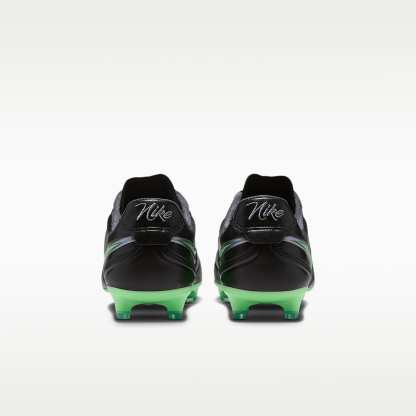 Nike Tiempo Ligera Pro Low-Top-Fußballschuh für normalen Rasen – Schwarz/Schwarz/Illusion Green