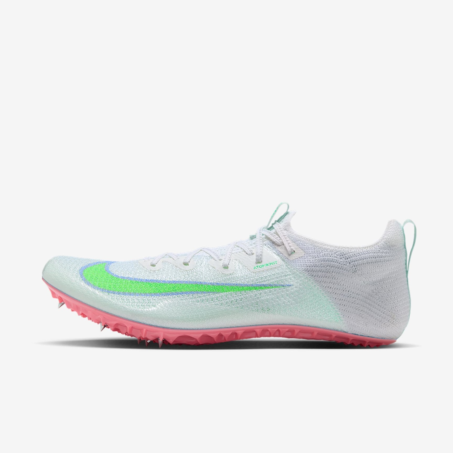 Nike Zoom Superfly Elite 2 Sprint-Spikes – Summit White/Aluminum/Atomic Pink/Electro Green