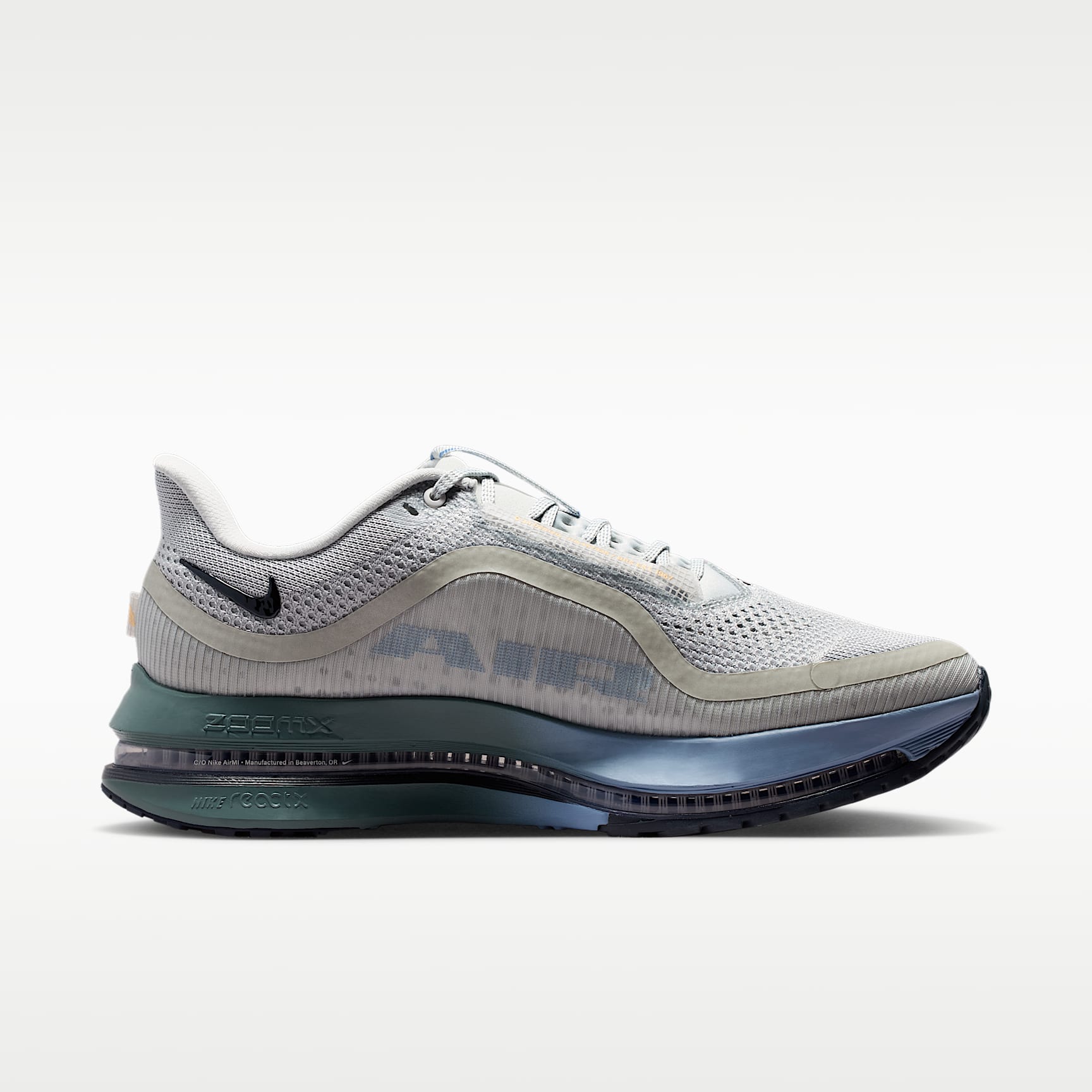 Nike Pegasus Premium Straßenlaufschuh (Herren) – Grey Mist/Mineral Slate/Work Blue/Dark Obsidian