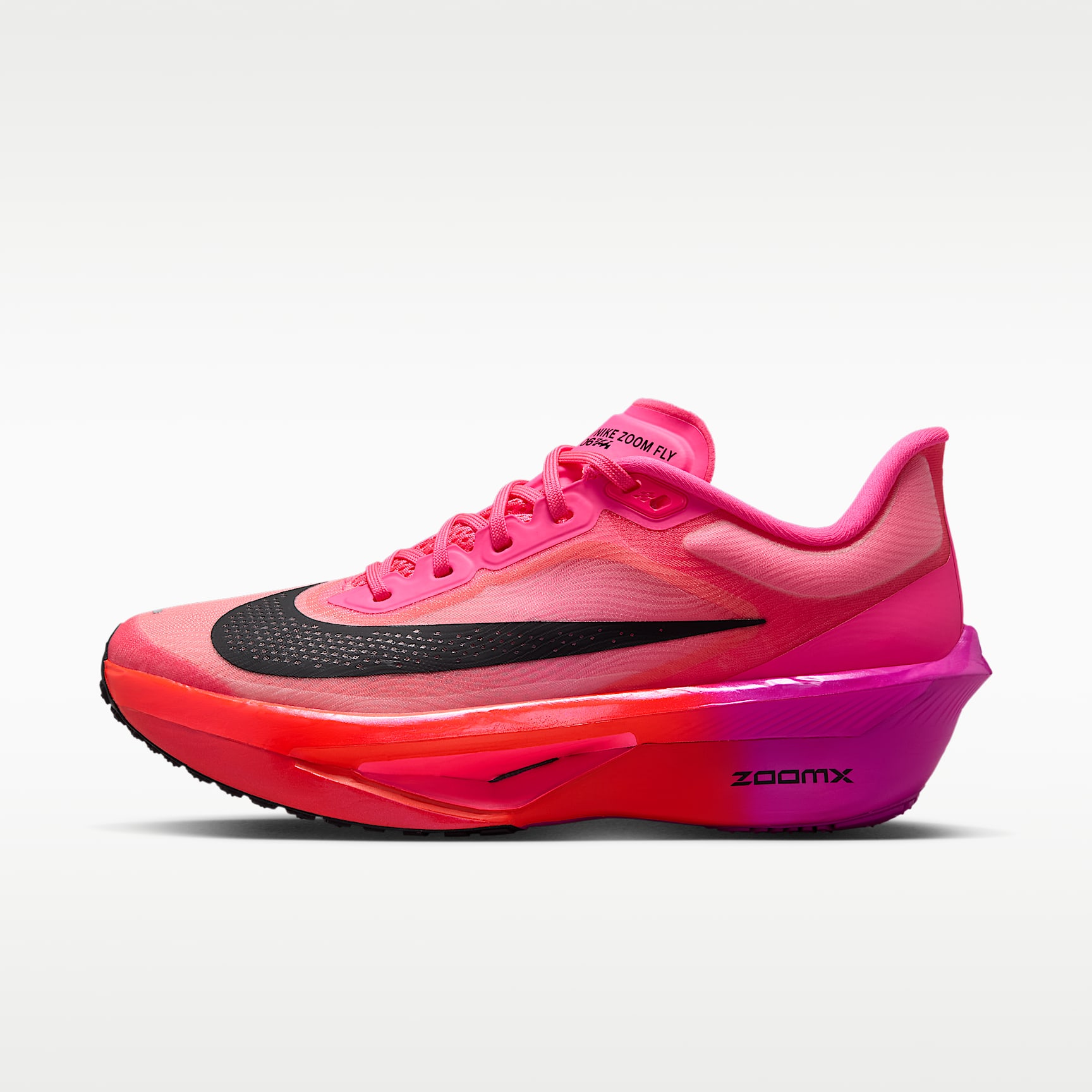 Nike Zoom Fly 6 Straßenlaufschuh für Wettkämpfe (Damen) – Hyper Pink/Laser Crimson/Fuchsia Blast/Schwarz