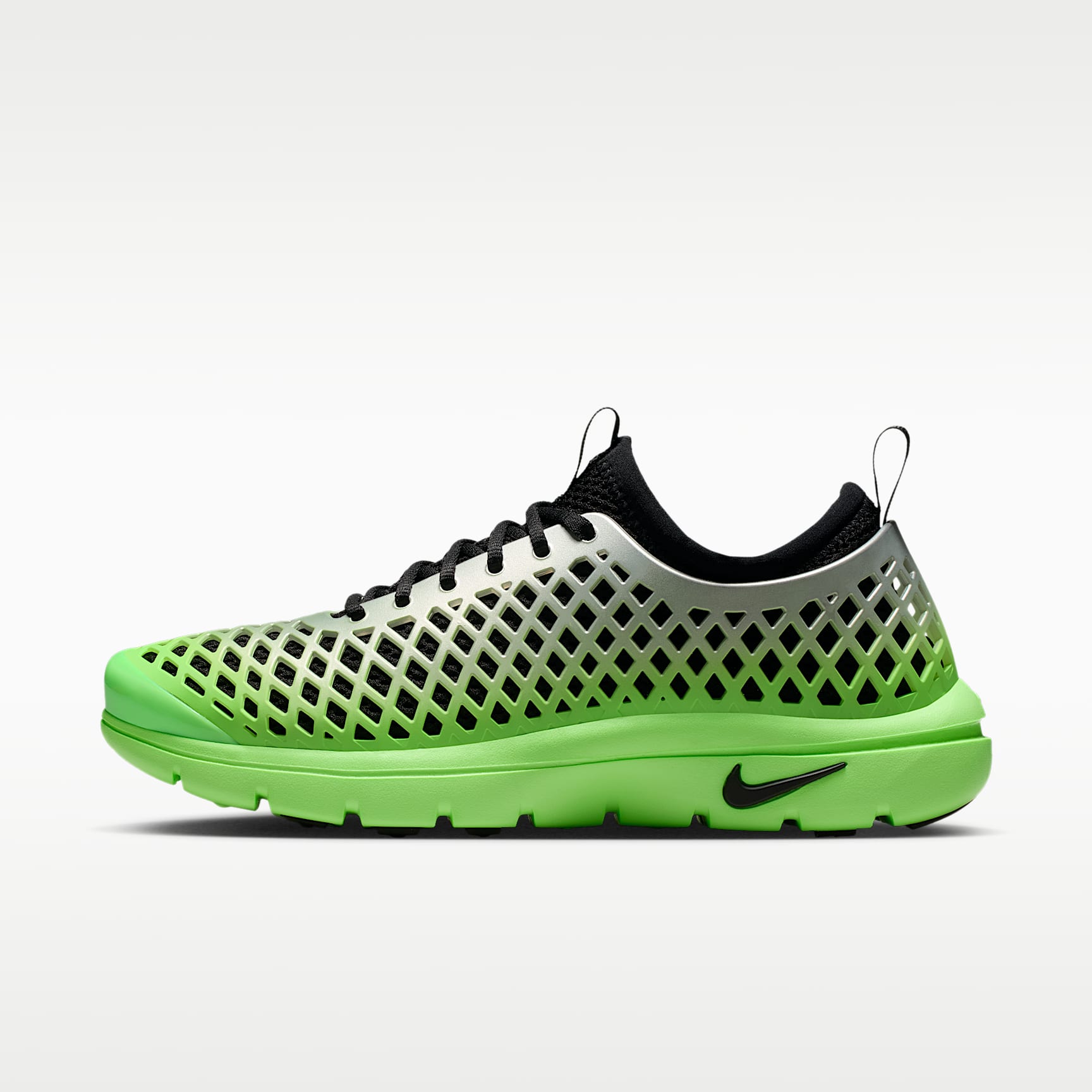 Nike Rejuven8 Run SP Schuh (Damen) – Metallic Silver/Voltage Green/Schwarz