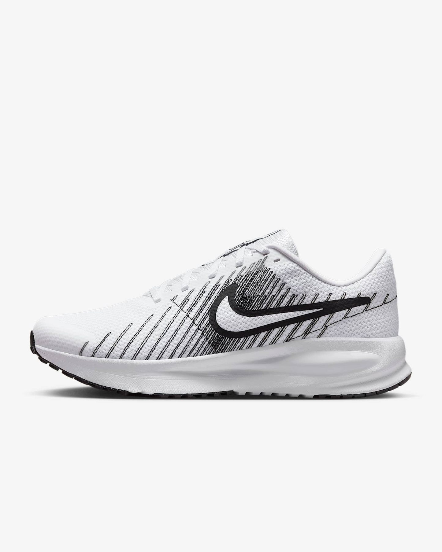 Nike Run Defy Straßenlaufschuh (Herren) – Weiß/Schwarz