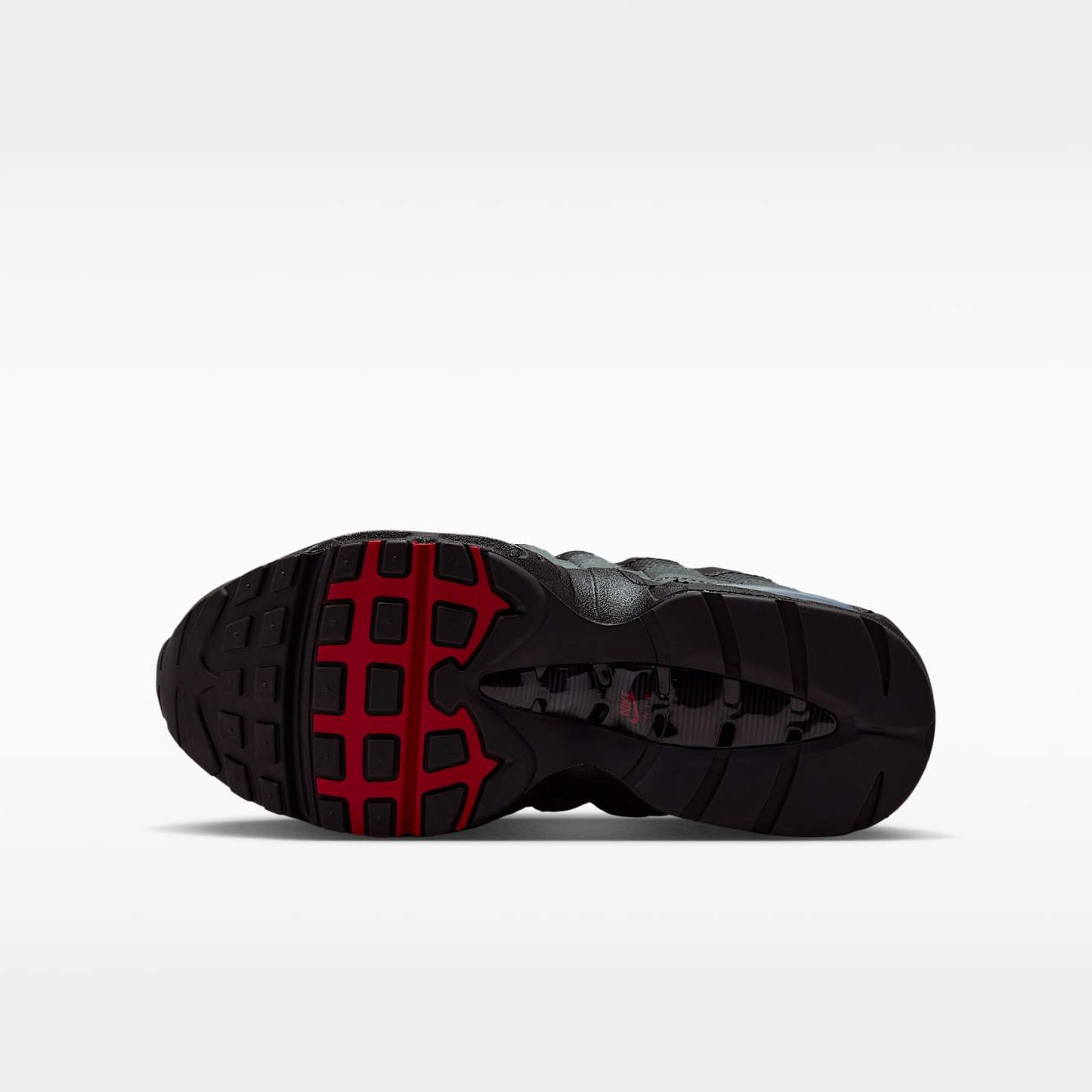 Nike Air Max 95 Big Bubble Schuh (ältere Kinder) – Schwarz/Anthracite/Iron Grey/University Red