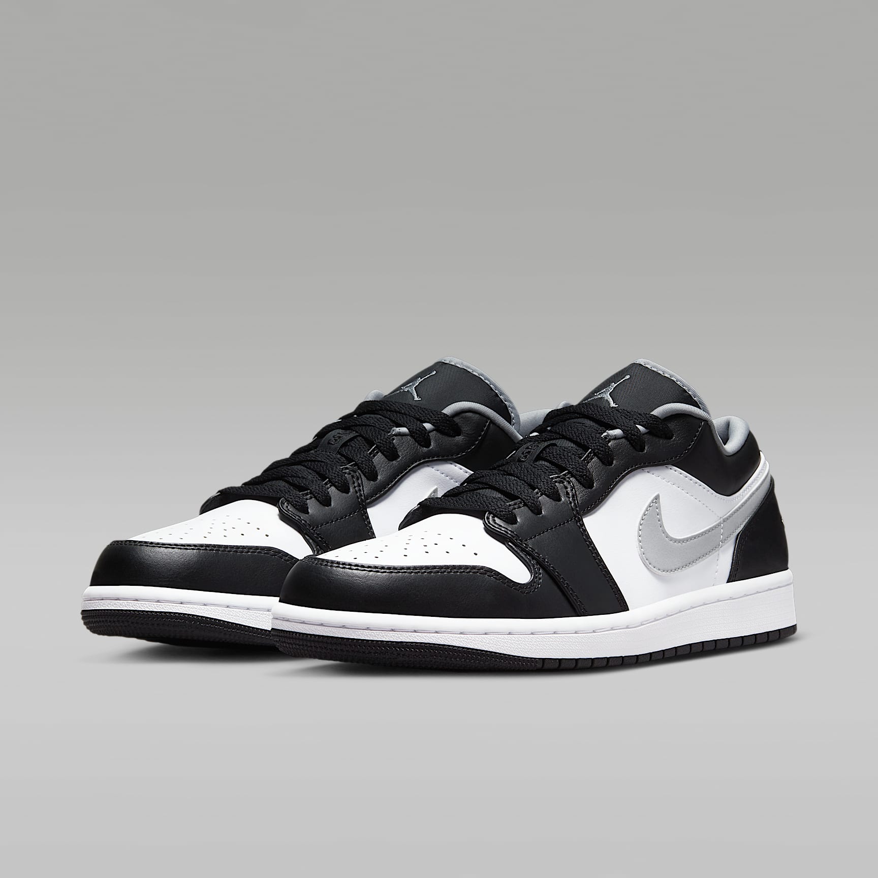Air Jordan 1 Low Herrenschuh – Schwarz/Weiß/Particle Grey