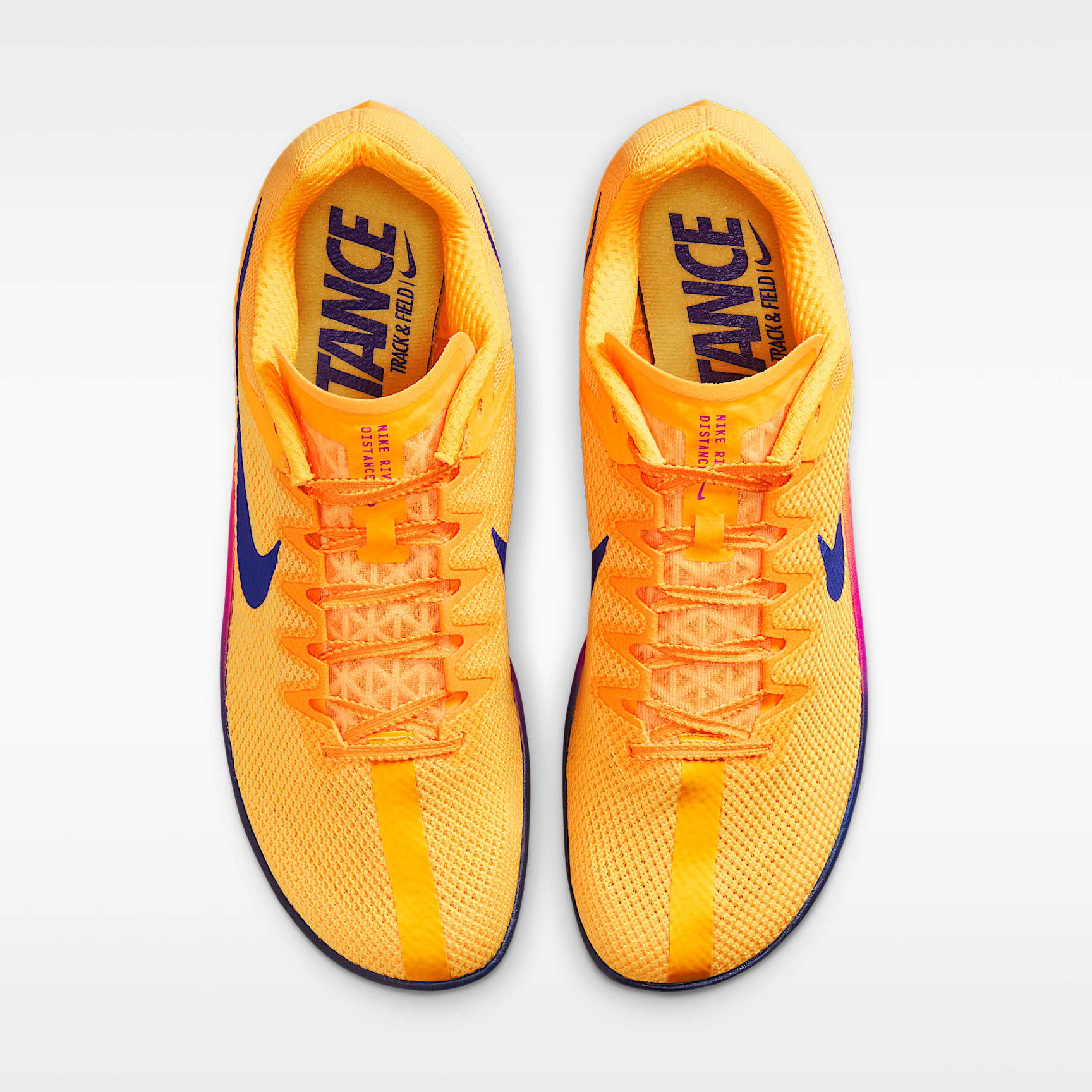 Nike Zoom Rival Distance Track & Field Langstrecken-Spike – Citron Pulse/Hyper Violet/Volt Glow/Indigo Burst
