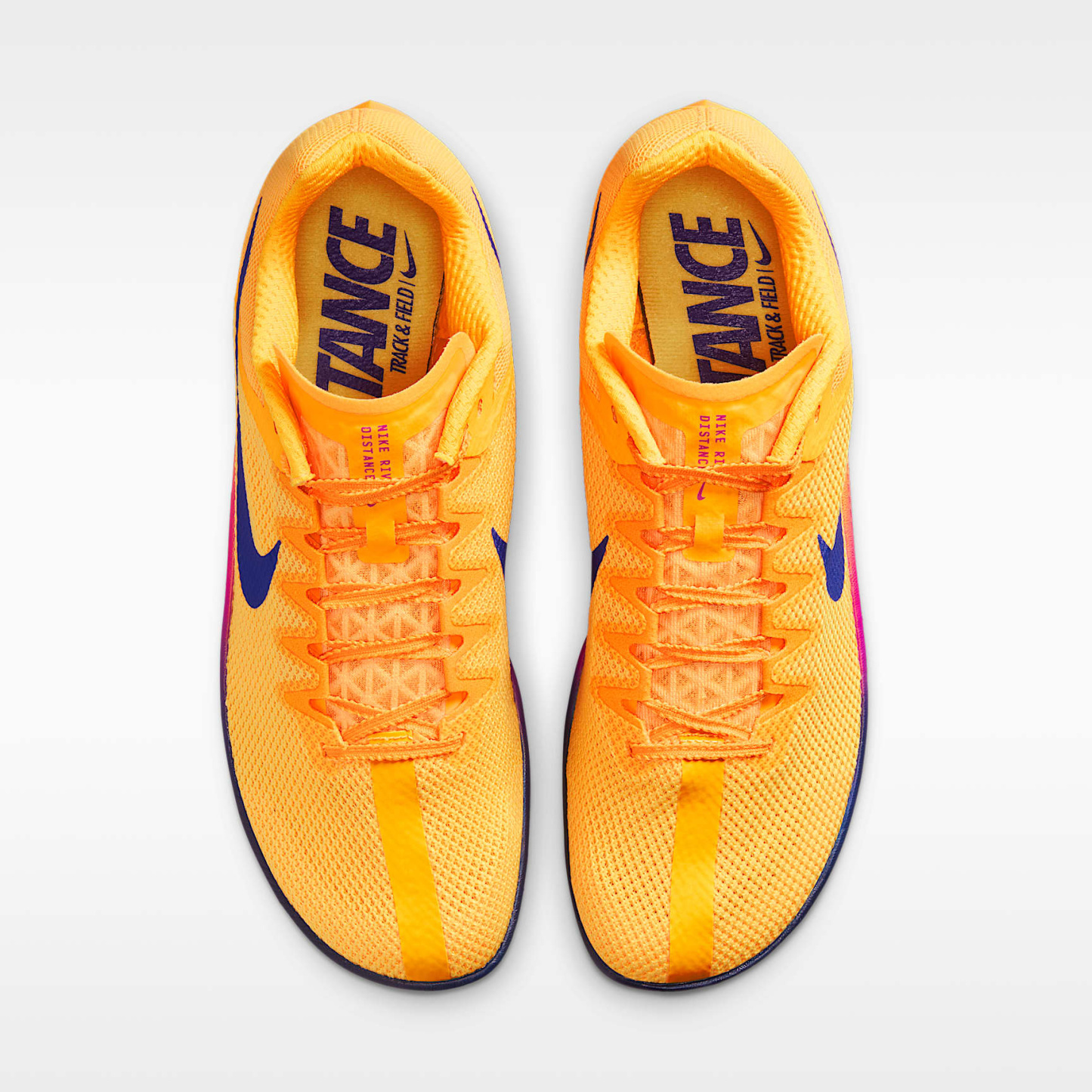 Nike Zoom Rival Distance Track & Field Langstrecken-Spike – Citron Pulse/Hyper Violet/Volt Glow/Indigo Burst