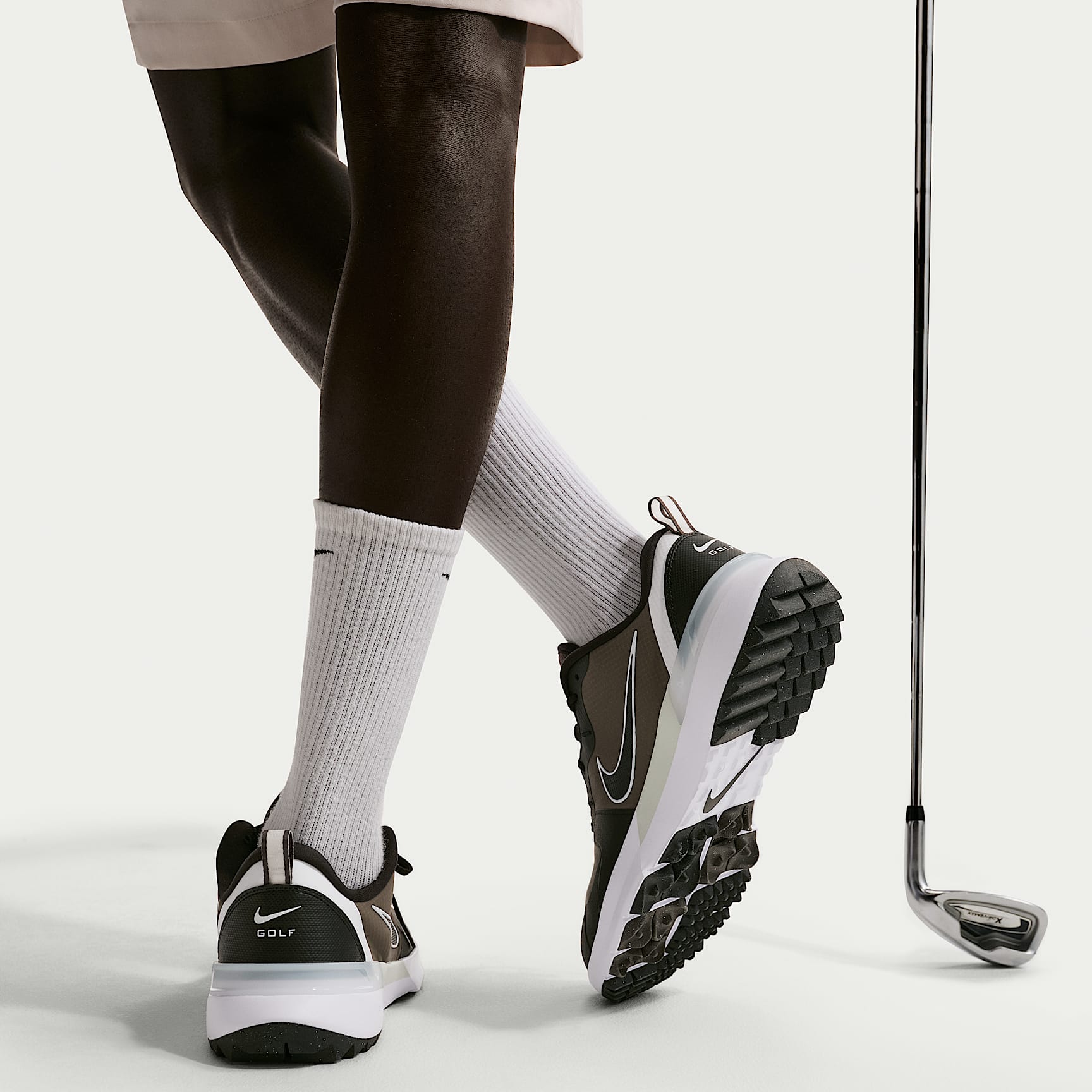 Nike Tempo G Golfschuh – Medium Ash/Schwarz/Weiß